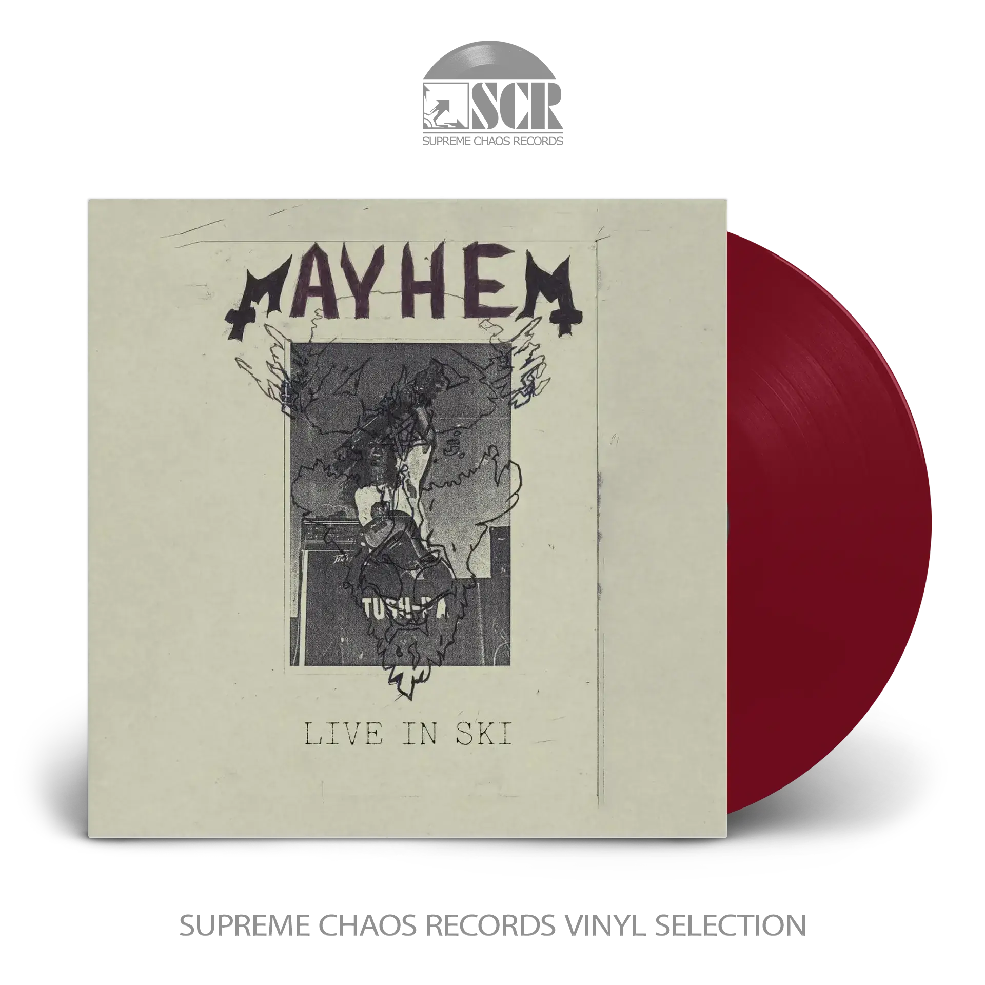 MAYHEM · Live in Ski | OXBLOOD LP MAYHEM · Live in Ski | OXBLOOD LP (Black Metal Vinyl)