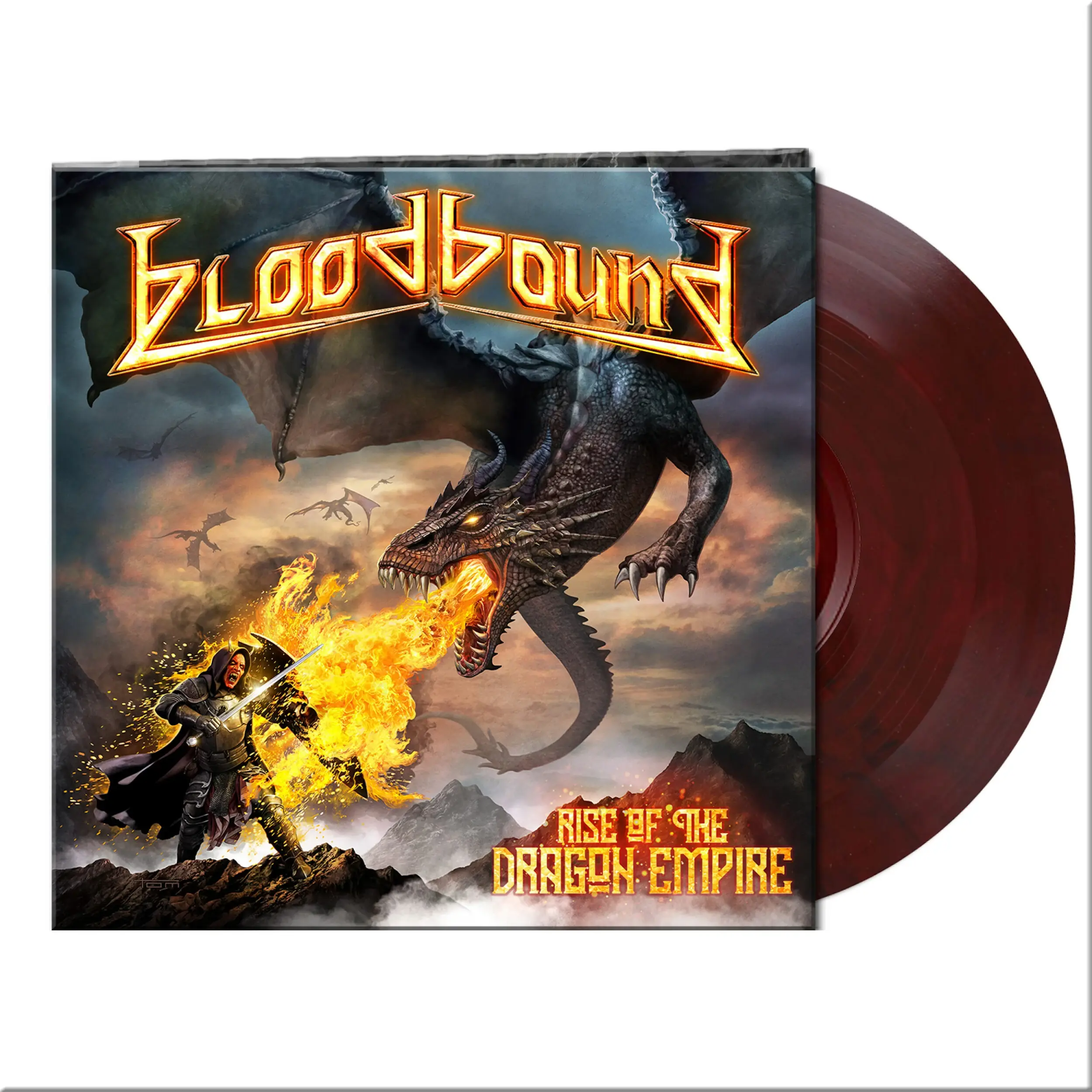 BLOODBOUND - Rise Of The Dragon Empire · CLEAR RED/BLACK MARBLED LP BLOODBOUND - Rise Of The Dragon Empire · CLEAR RED/BLACK MARBLED LP (Power Metal Vinyl)