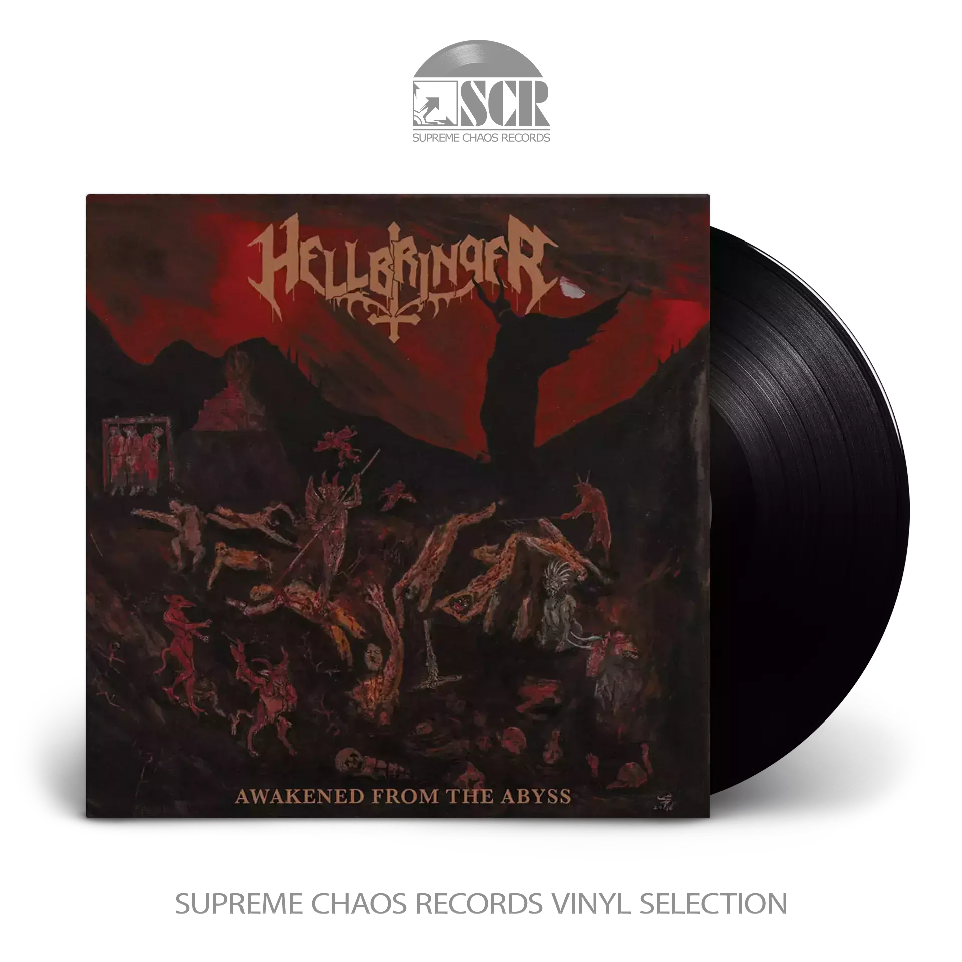 HELLBRINGER - Awakened From The Abyss · BLACK LP HELLBRINGER - Awakened From The Abyss · BLACK LP (Thrash Metal Vinyl)
