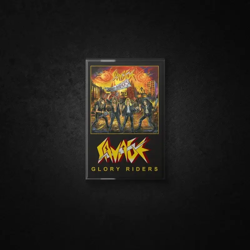 SAVAGE · Glory Riders | ORANGE TAPE (Heavy Metal Tapes)