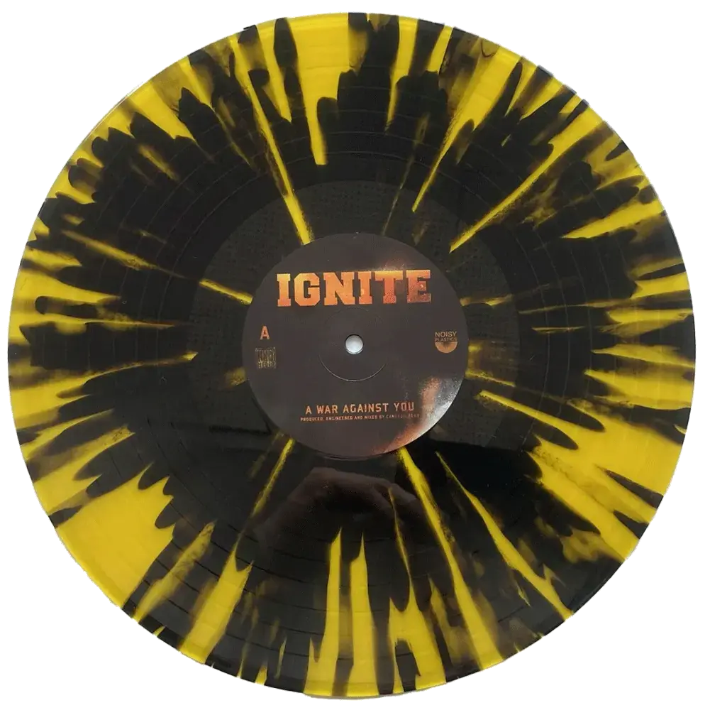 IGNITE · A War Against You | YELLOW BLACK SPLATTER LP (Hardcore Vinyl) · Bild 2
