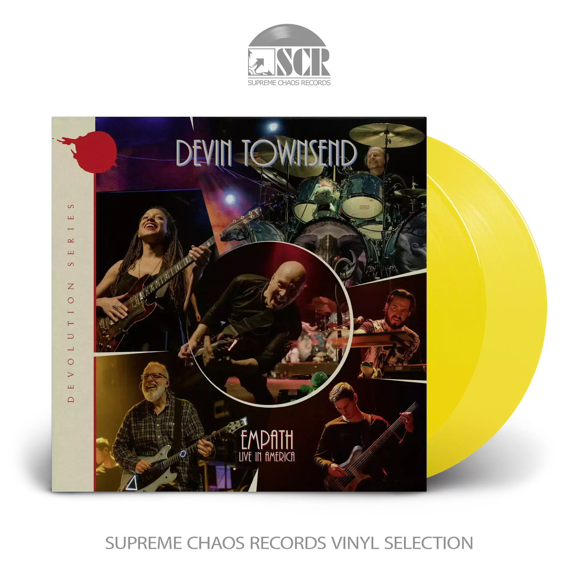 DEVIN TOWNSEND - Devolution Series #3 - Empath Live In America · TRANSPARENT SUN YELLOW 2LP (Progressive Rock Vinyl)