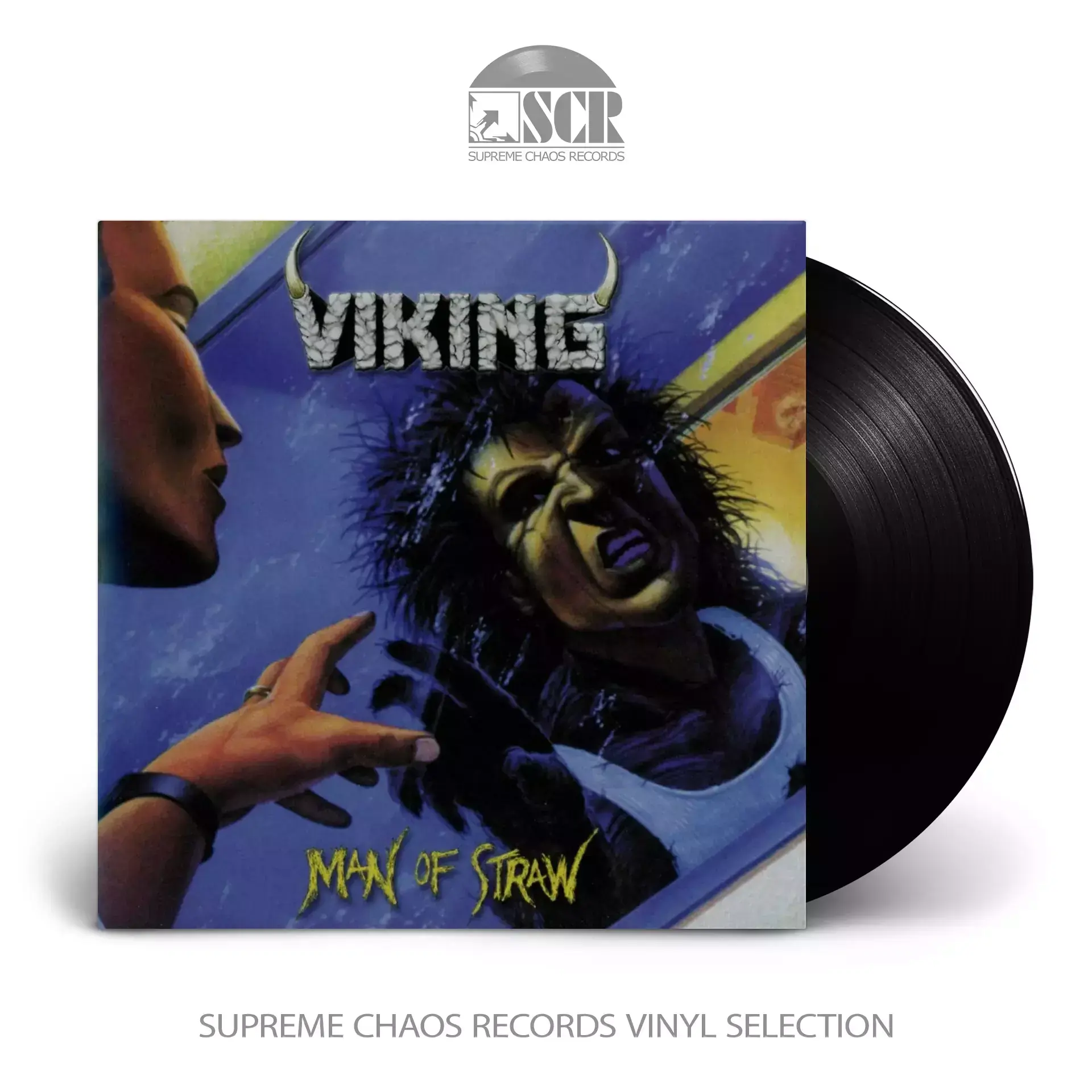 VIKING · Man of Straw | BLACK LP (Thrash Metal Vinyl)