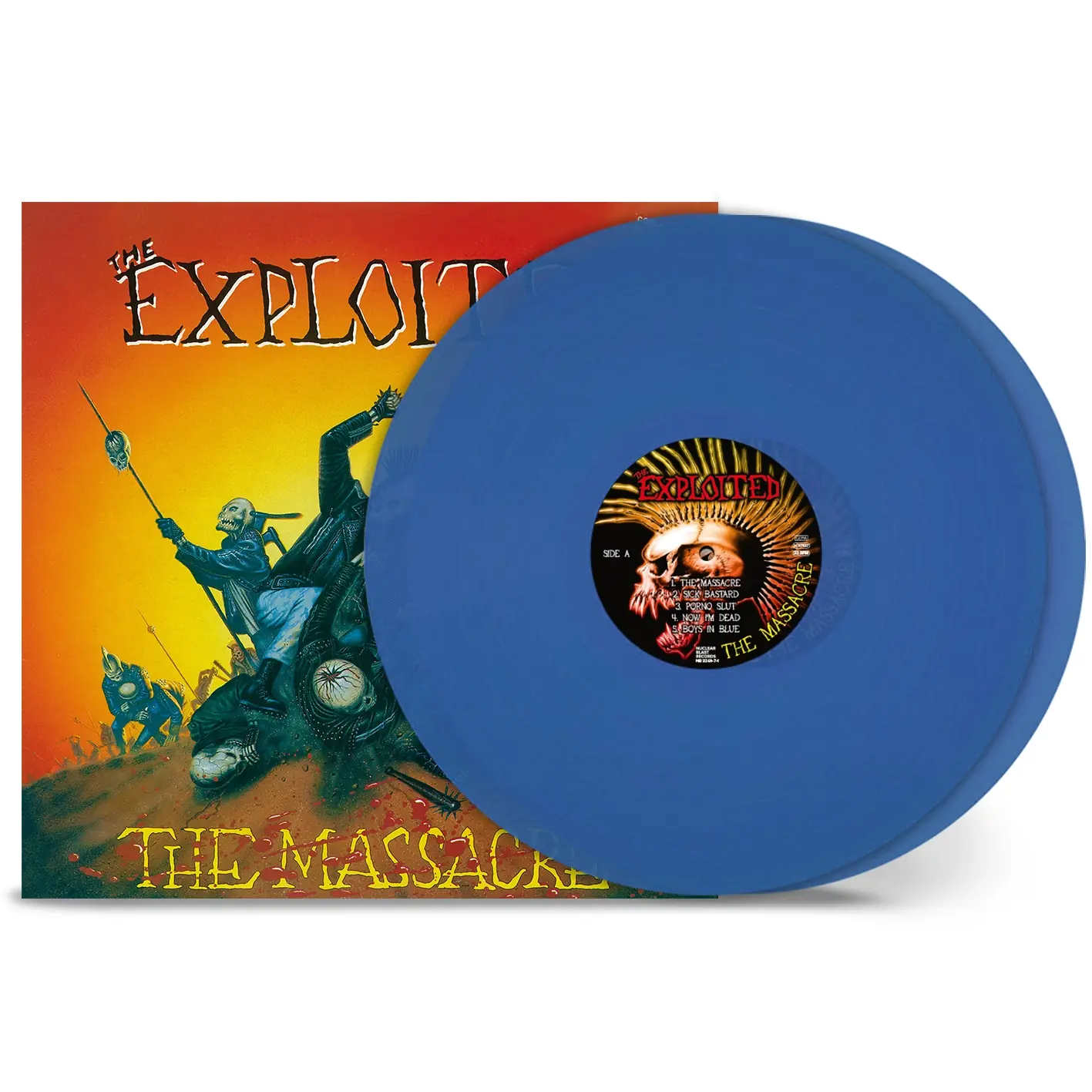 THE EXPLOITED · The Massacre (Special Edition) | TRANSPARENT BLUE 2LP (Punk Rock Vinyl)