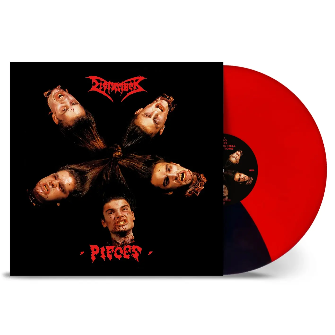 DISMEMBER - Pieces · RED/BLACK SPLIT LP DISMEMBER - Pieces · RED/BLACK SPLIT LP (Death Metal Vinyl)