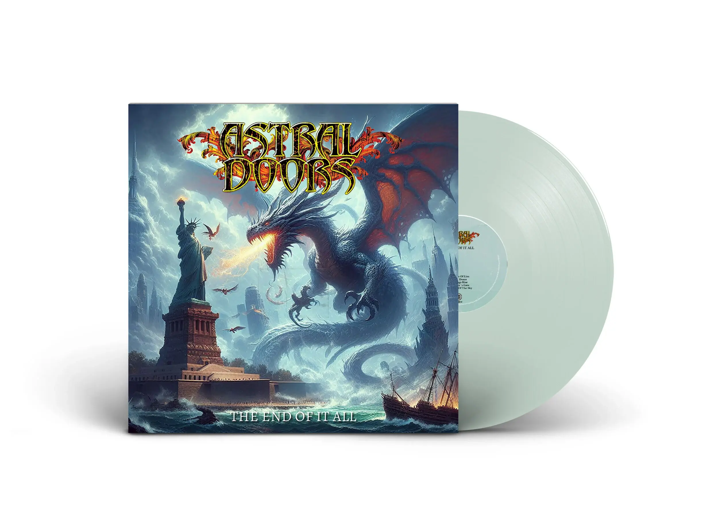 ASTRAL DOORS · The End Of It All | COKE BOTTLE TRANSPARENT LP (Heavy Metal Vinyl)