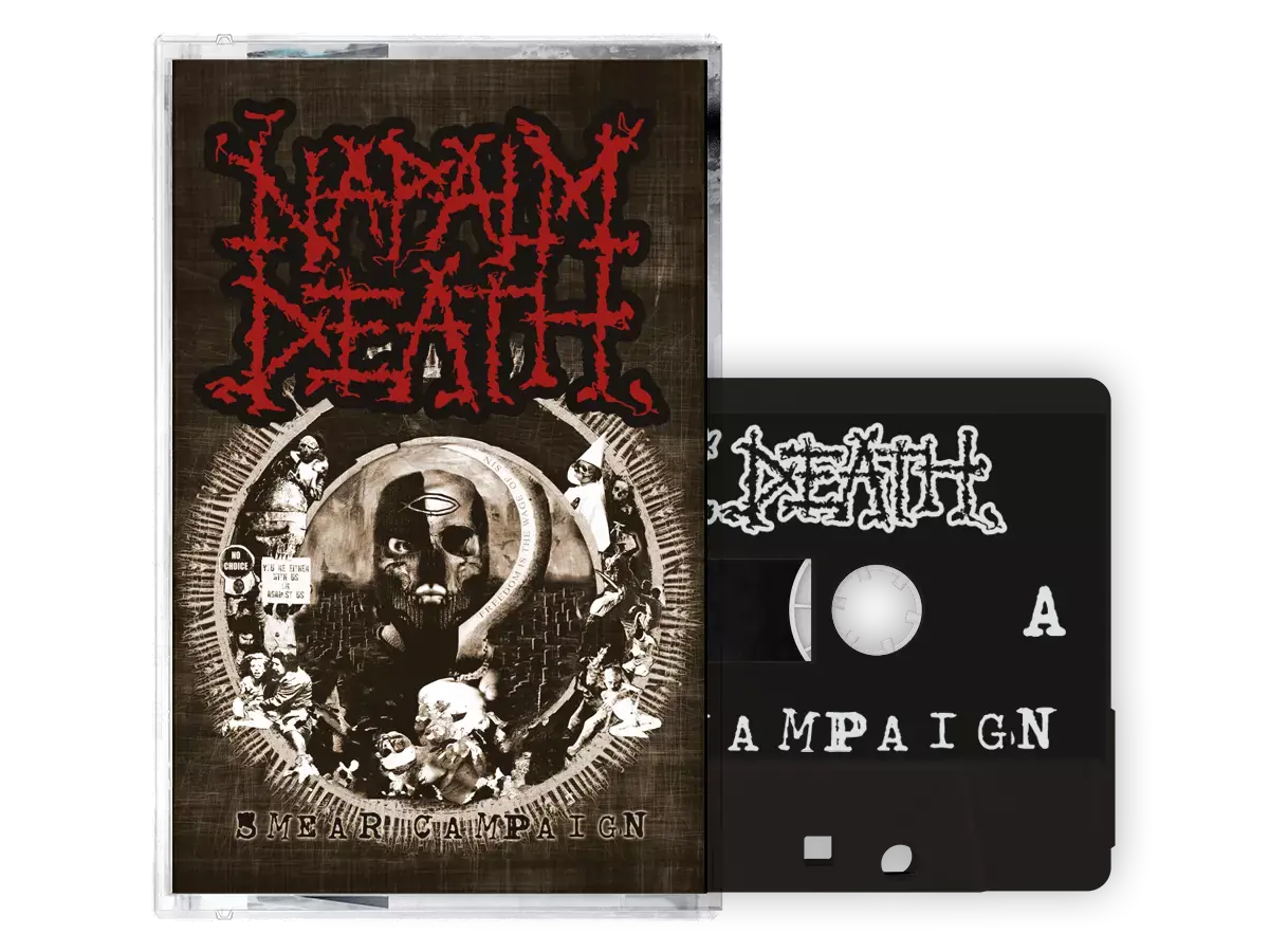 NAPALM DEATH · Smear Campaign | SMOKE TAPE NAPALM DEATH · Smear Campaign | SMOKE TAPE (Grindcore Tapes)
