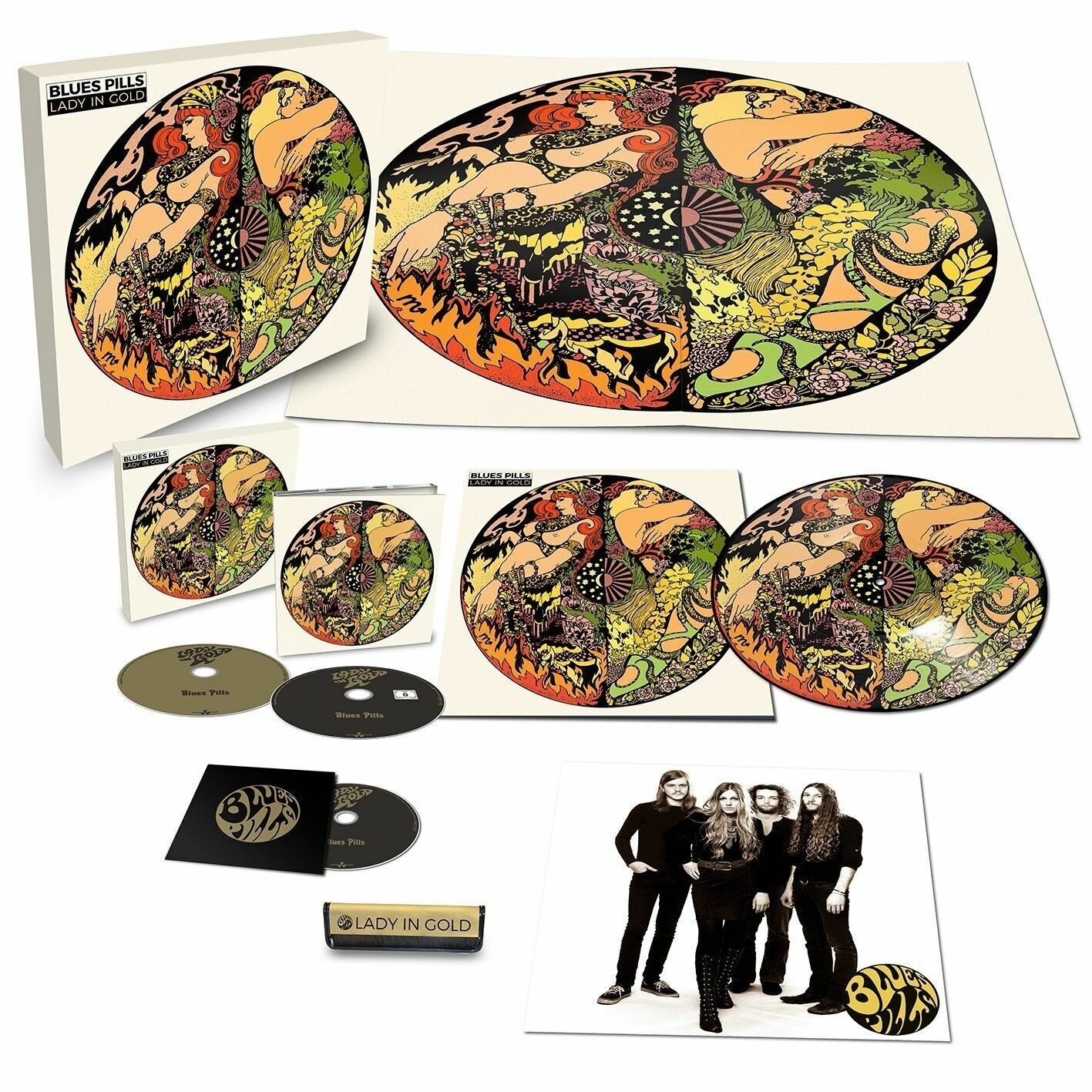 BLUES PILLS - Lady In Gold · LTD.DELUXE BOXSET BOXLP BLUES PILLS - Lady In Gold · LTD.DELUXE BOXSET BOXLP (Blues Rock Vinyl)