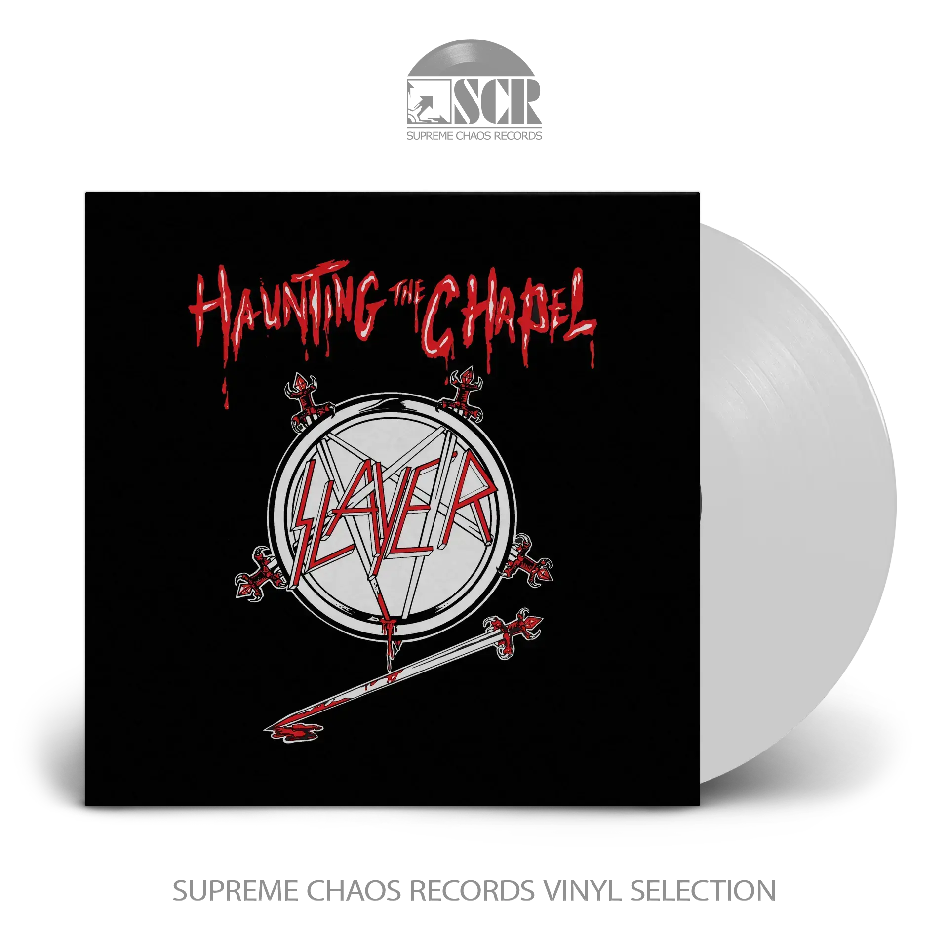 SLAYER · Haunting The Chapel | WHITE LP SLAYER · Haunting The Chapel | WHITE LP (Thrash Metal Vinyl)