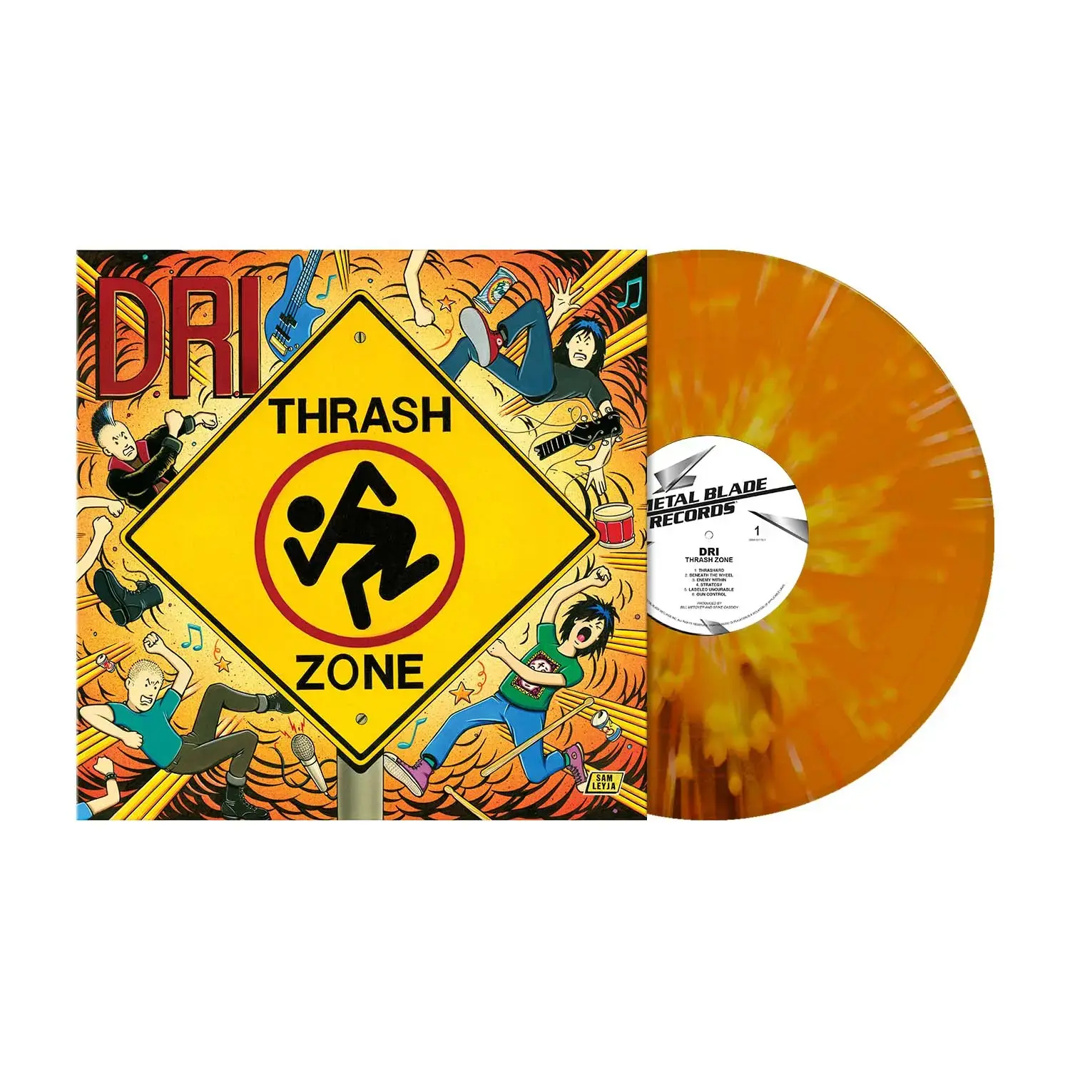 D.R.I. - Thrash Zone · ORANGE/YELLOW/WHITE SPLATTER LP (Thrash Metal Vinyl)