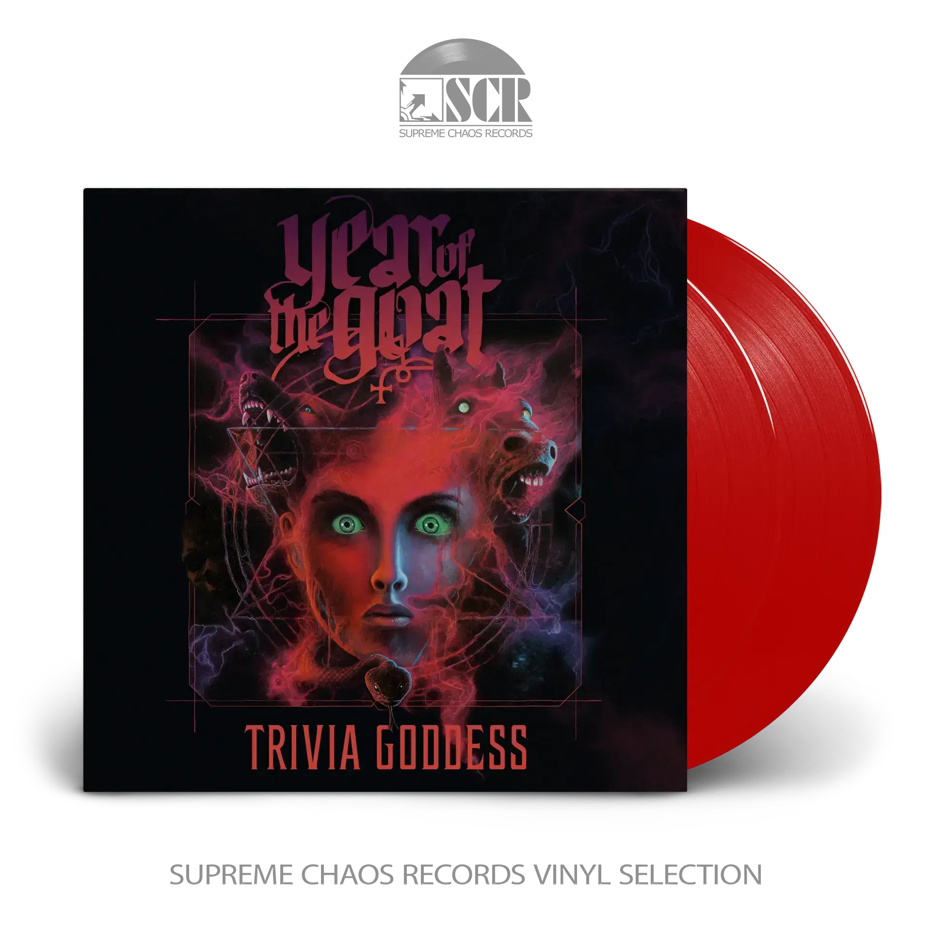 YEAR OF THE GOAT · Trivia Goddess | RED 2LP (Hard Rock Vinyl)