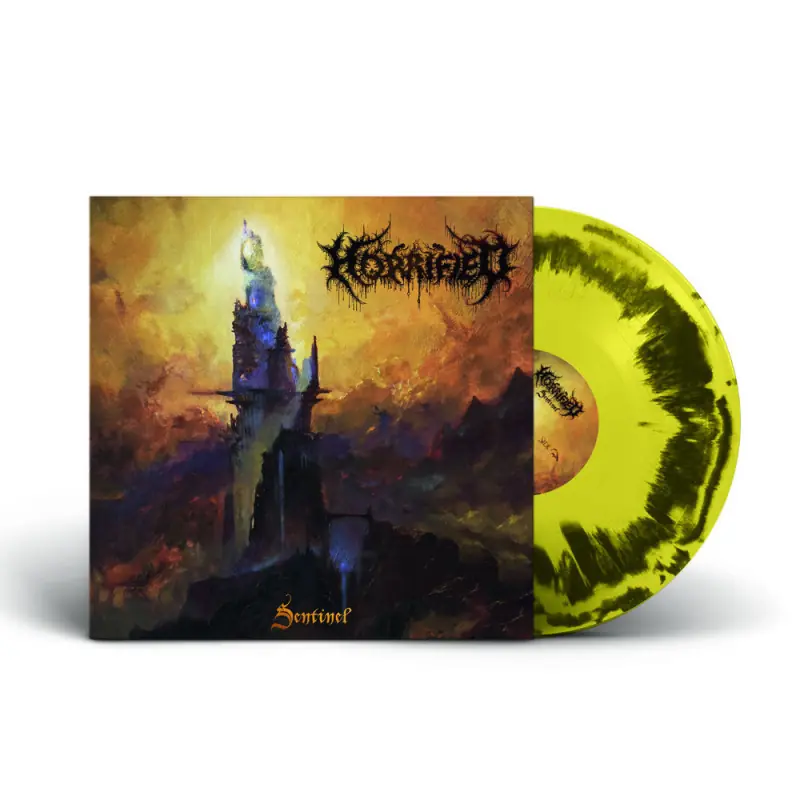 HORRIFIED · Sentinel | YELLOW/BLACK SWIRL LP HORRIFIED · Sentinel | YELLOW/BLACK SWIRL LP (Death Metal Vinyl)