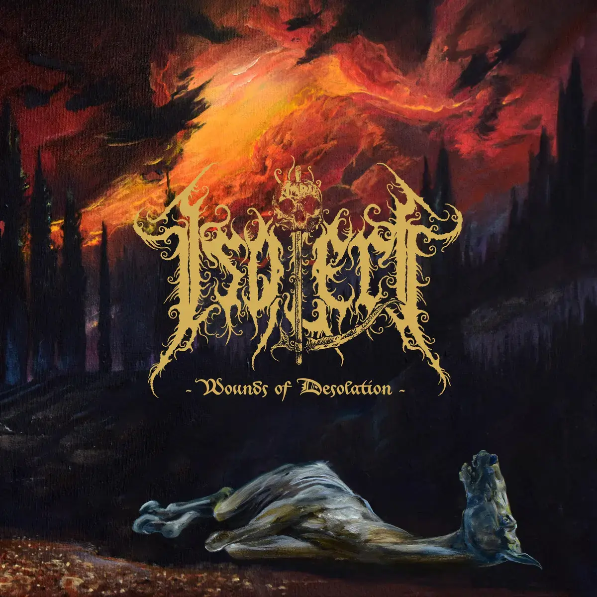 ISOLERT · Wounds Of Desolation | BLACK LP (Black Metal Vinyl) · Bild 1