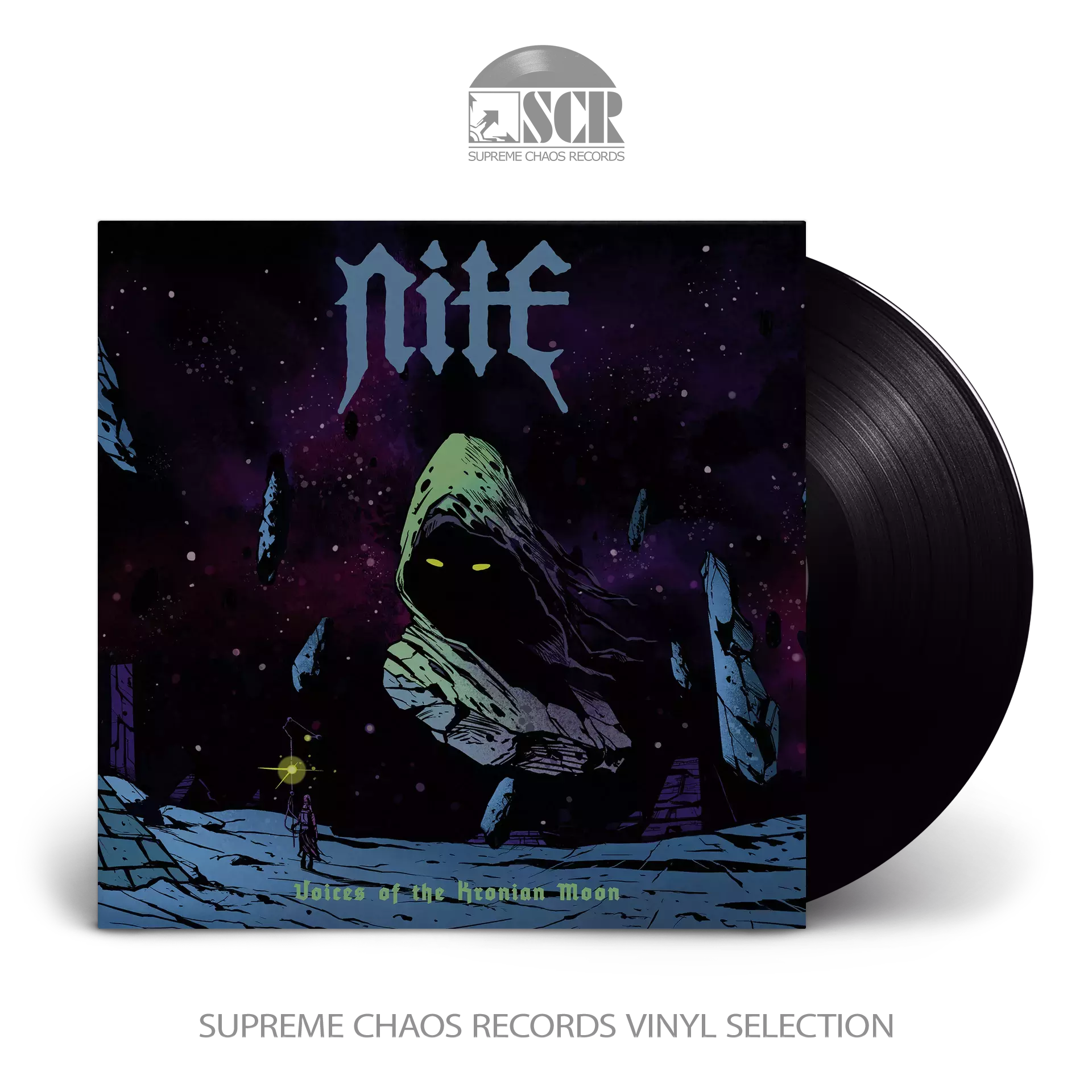 NITE · Voices of the Kronian Moon | BLACK LP (Heavy Metal Vinyl)