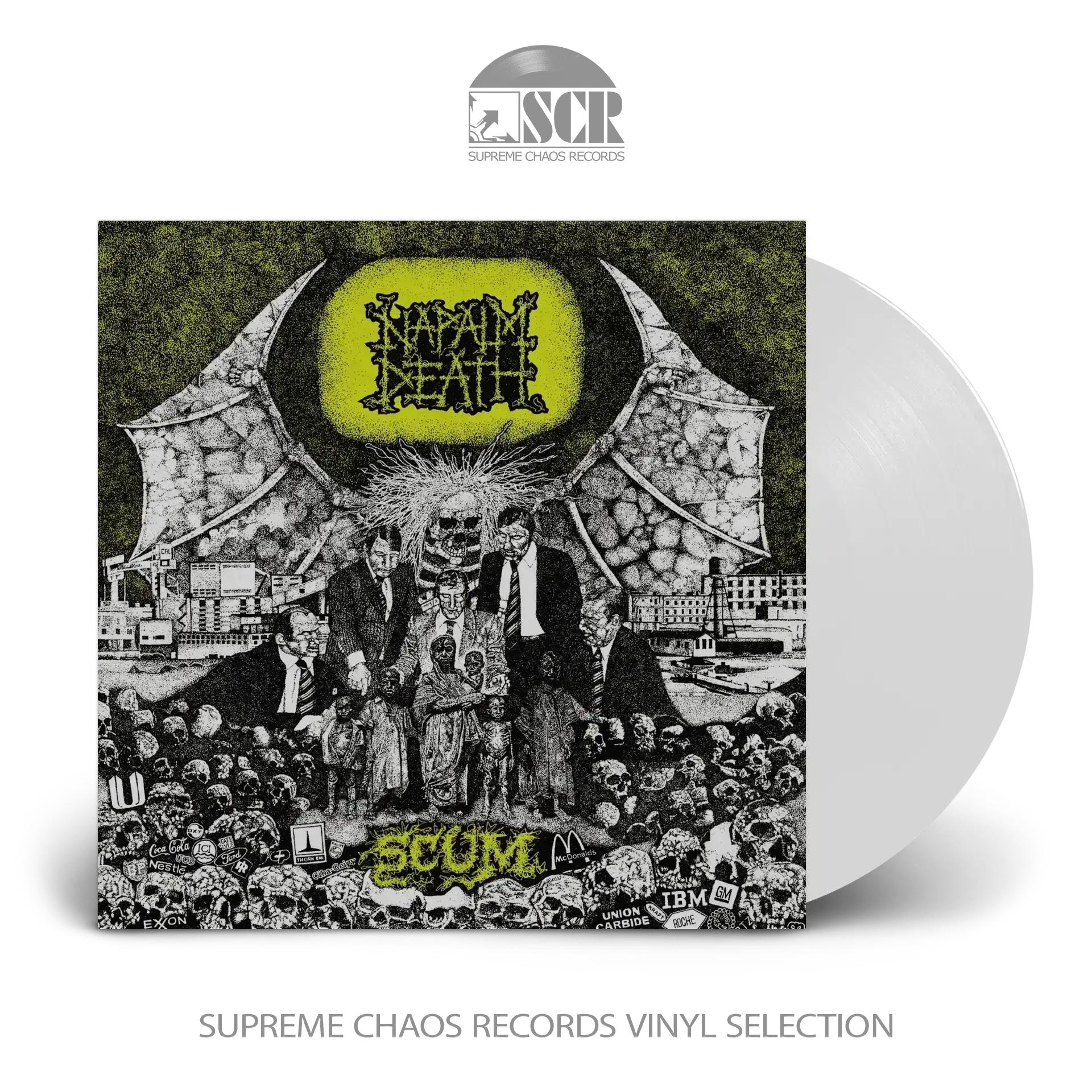 NAPALM DEATH · Scum | WHITE LP (Grindcore/Death Metal Vinyl) · Bild 2