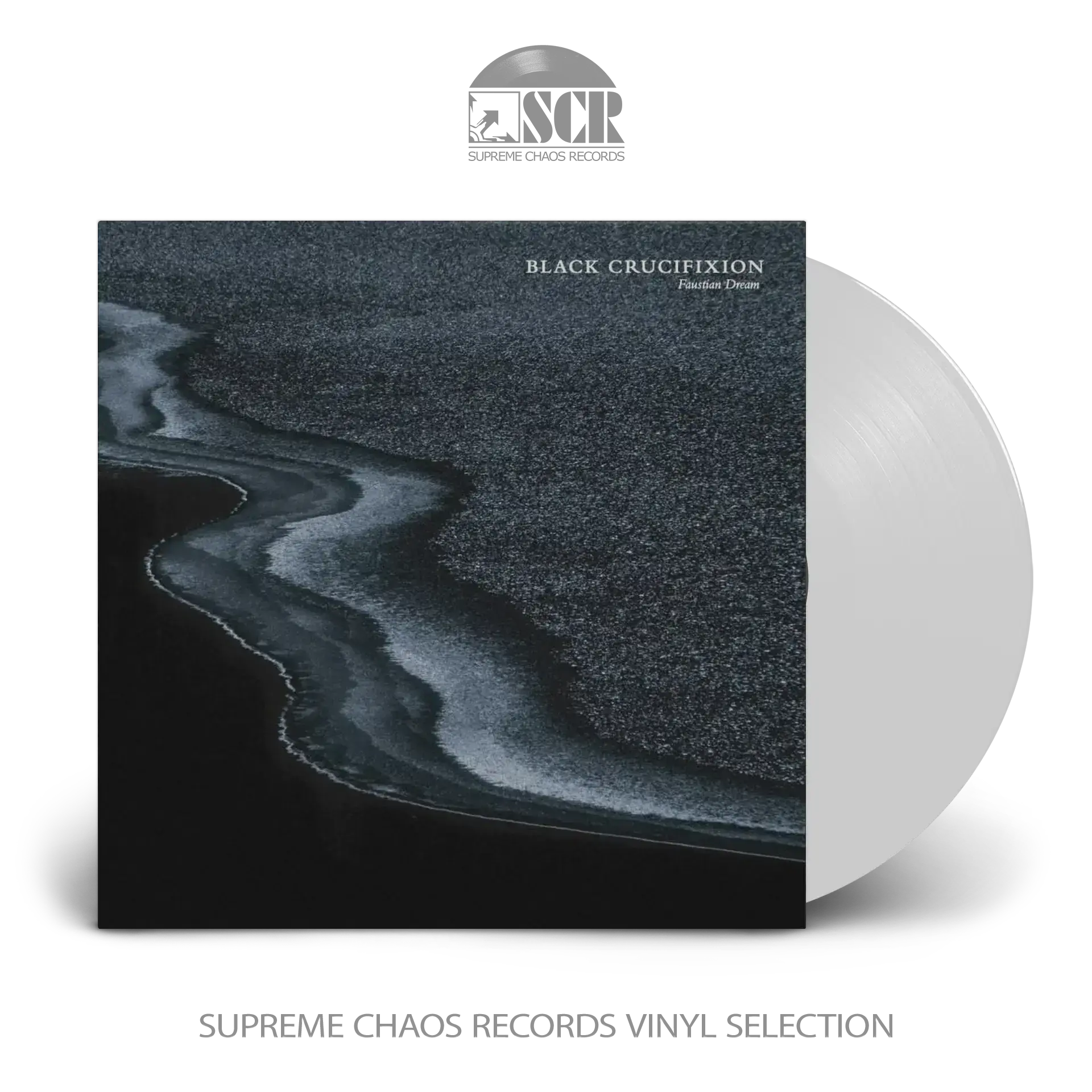 BLACK CRUCIFIXION - Faustian Dream · WHITE LP (Doom Metal/Black Metal/Death Metal Vinyl)