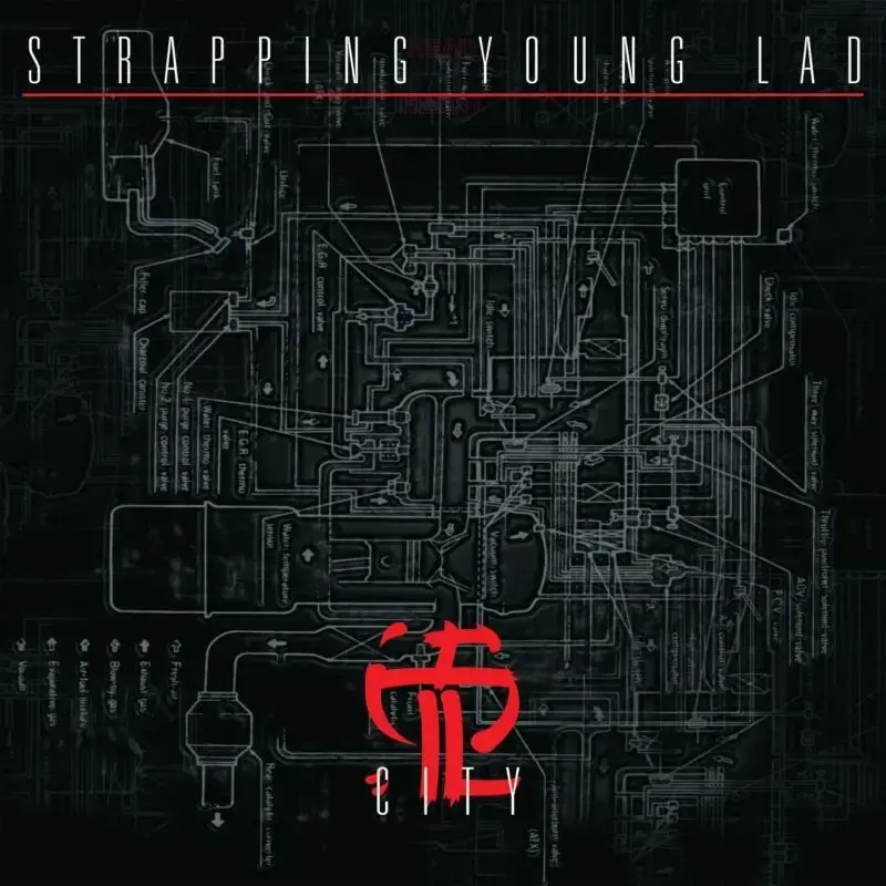 STRAPPING YOUNG LAD · City | YELLOW/BLACK SPLATTER 2LP · Bild 1 STRAPPING YOUNG LAD · City | YELLOW/BLACK SPLATTER 2LP (Industrial Metal Vinyl) · Bild 1