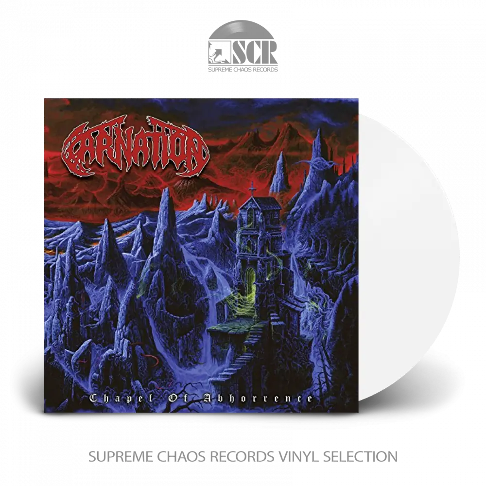 CARNATION - Chapel Of Abhorrence · WHITE LP CARNATION - Chapel Of Abhorrence · WHITE LP (Death Metal Vinyl)