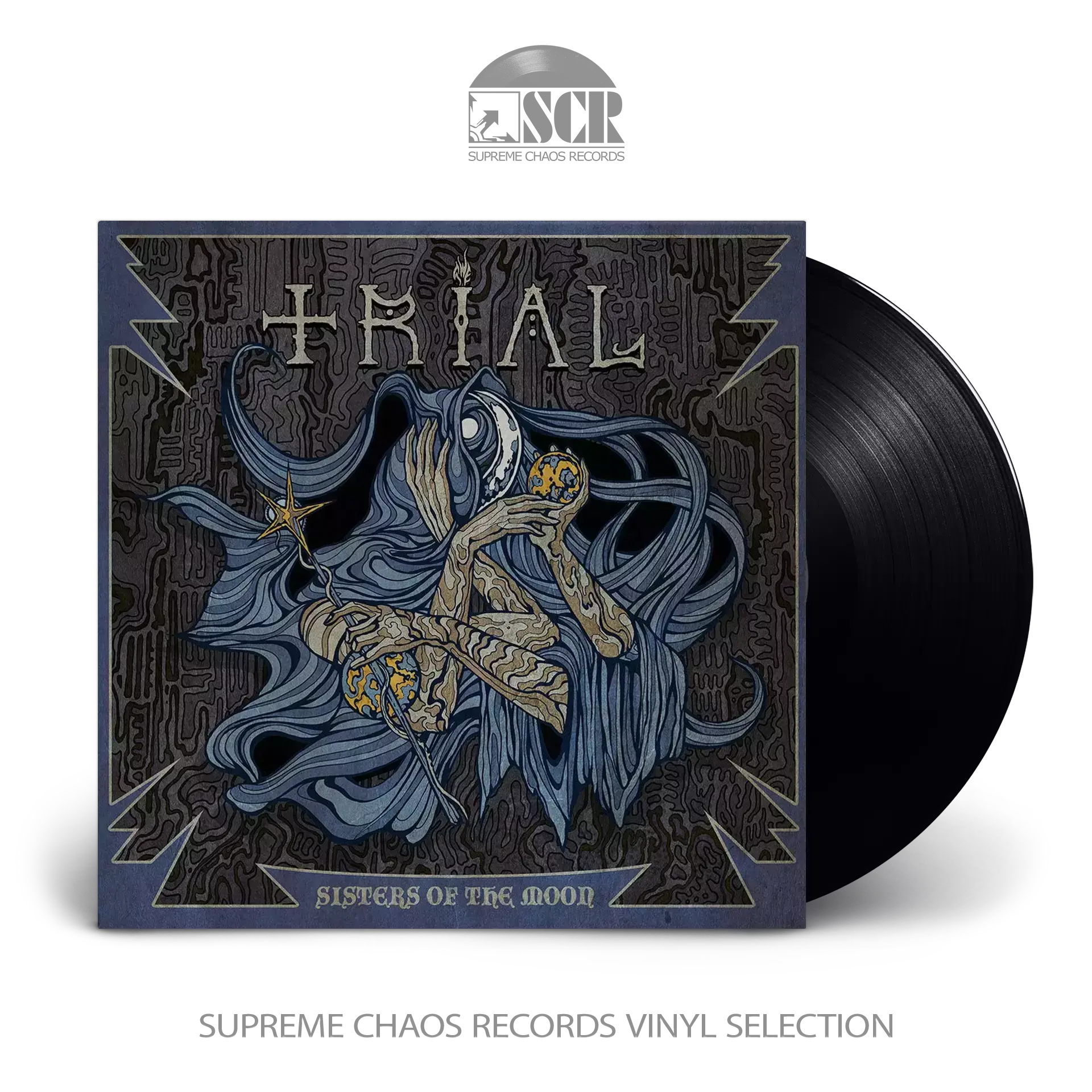 TRIAL · Sisters Of The Moon | BLACK 7" EP (Heavy Metal Vinyl)