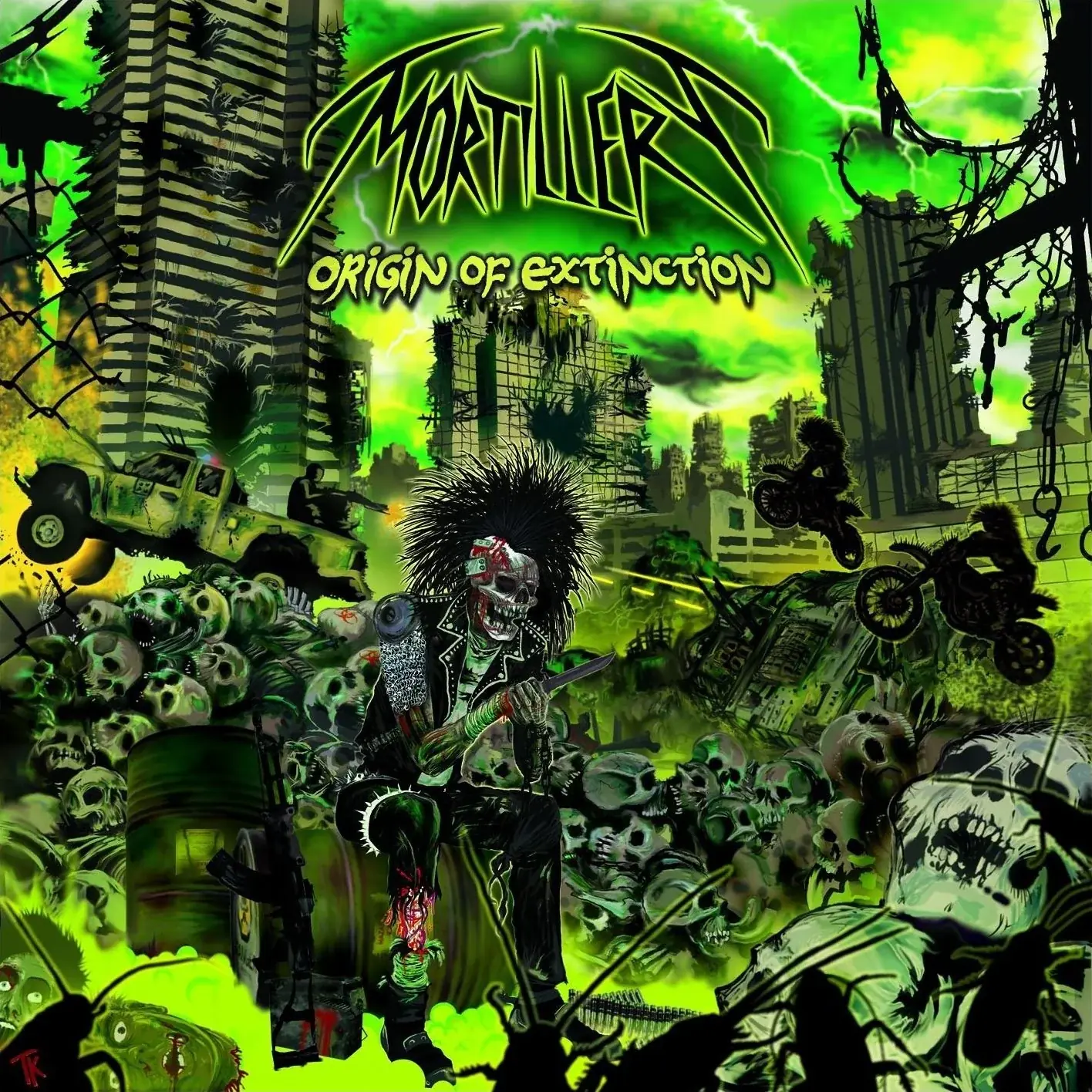 MORTILLERY · Origin Of Extinction | YELLOW 2LP (Thrash Metal Vinyl) · Bild 1