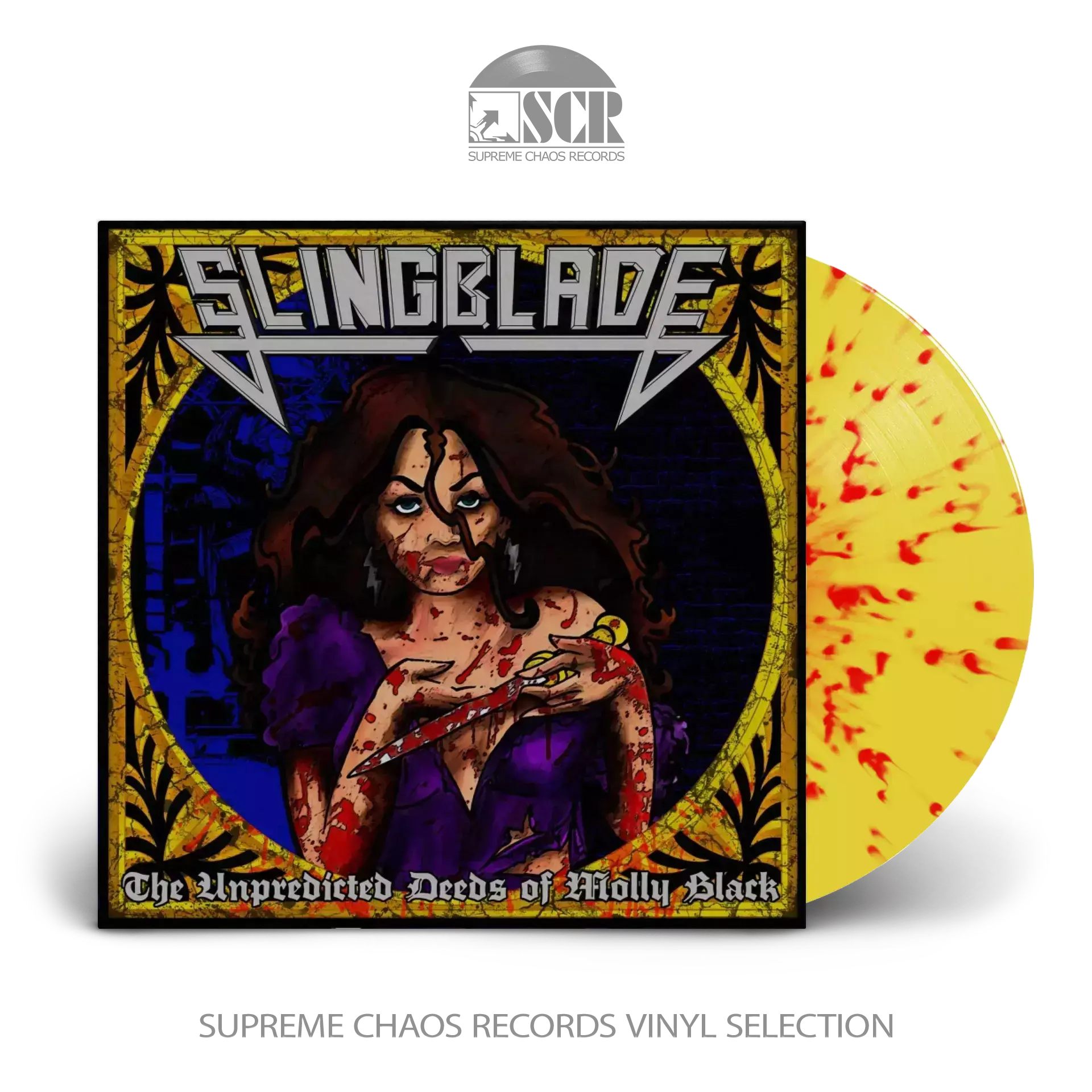 SLINGBLADE · The Unpredicted Deeds Of Molly Black (Splatter) | YELLOW/RED SPLATTER LP SLINGBLADE · The Unpredicted Deeds Of Molly Black (Splatter) | YELLOW/RED SPLATTER LP (Heavy Metal Vinyl)