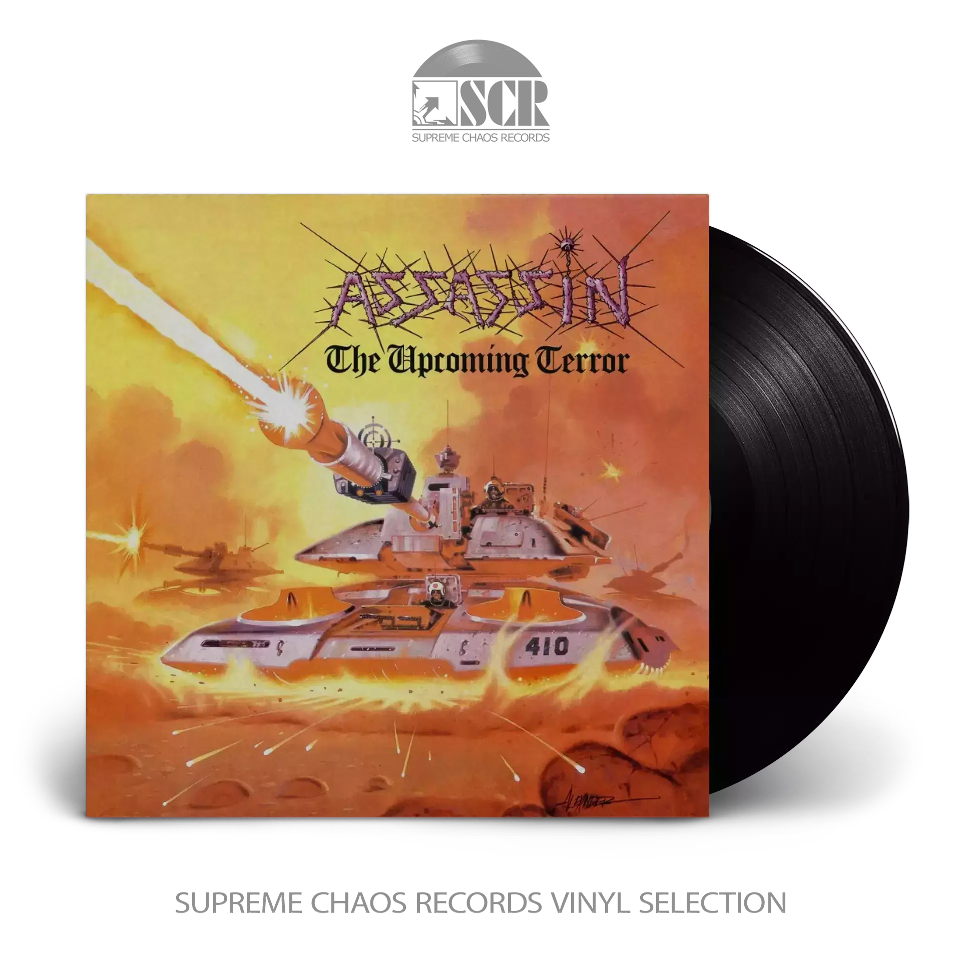 ASSASSIN - The Upcoming Terror · BLACK LP ASSASSIN - The Upcoming Terror · BLACK LP (Thrash Metal Vinyl)