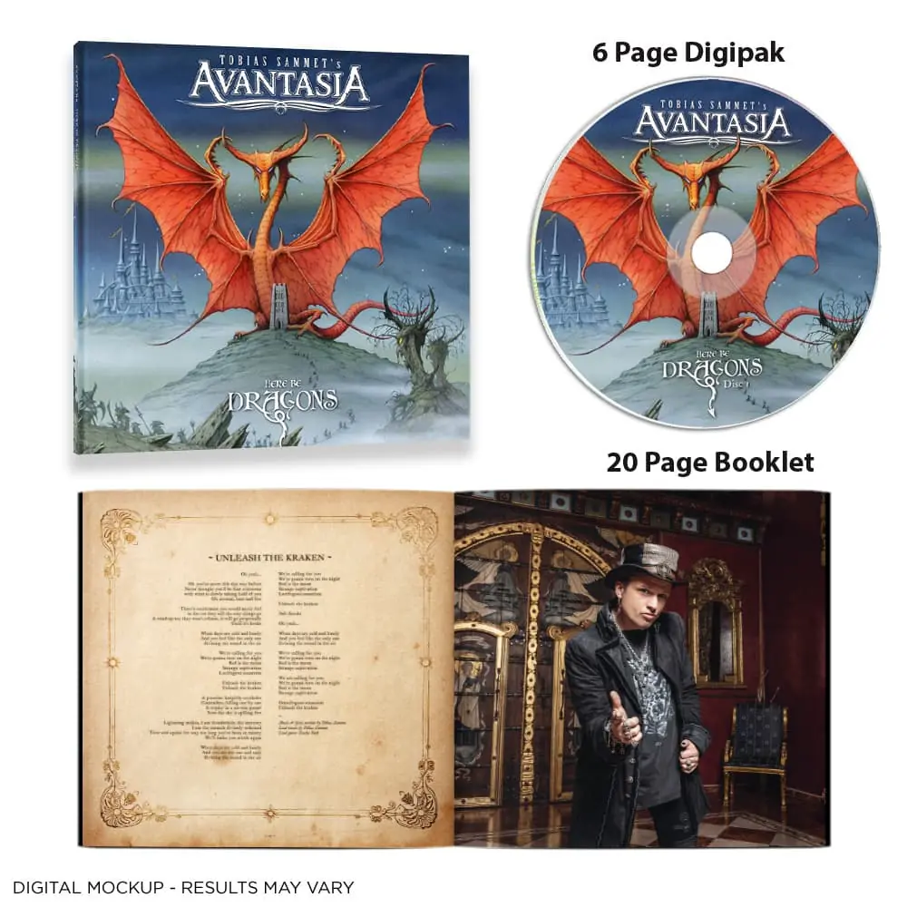 AVANTASIA · Here Be Dragons | DIGIPAK CD AVANTASIA · Here Be Dragons | DIGIPAK CD (Symphonic Metal CDs)