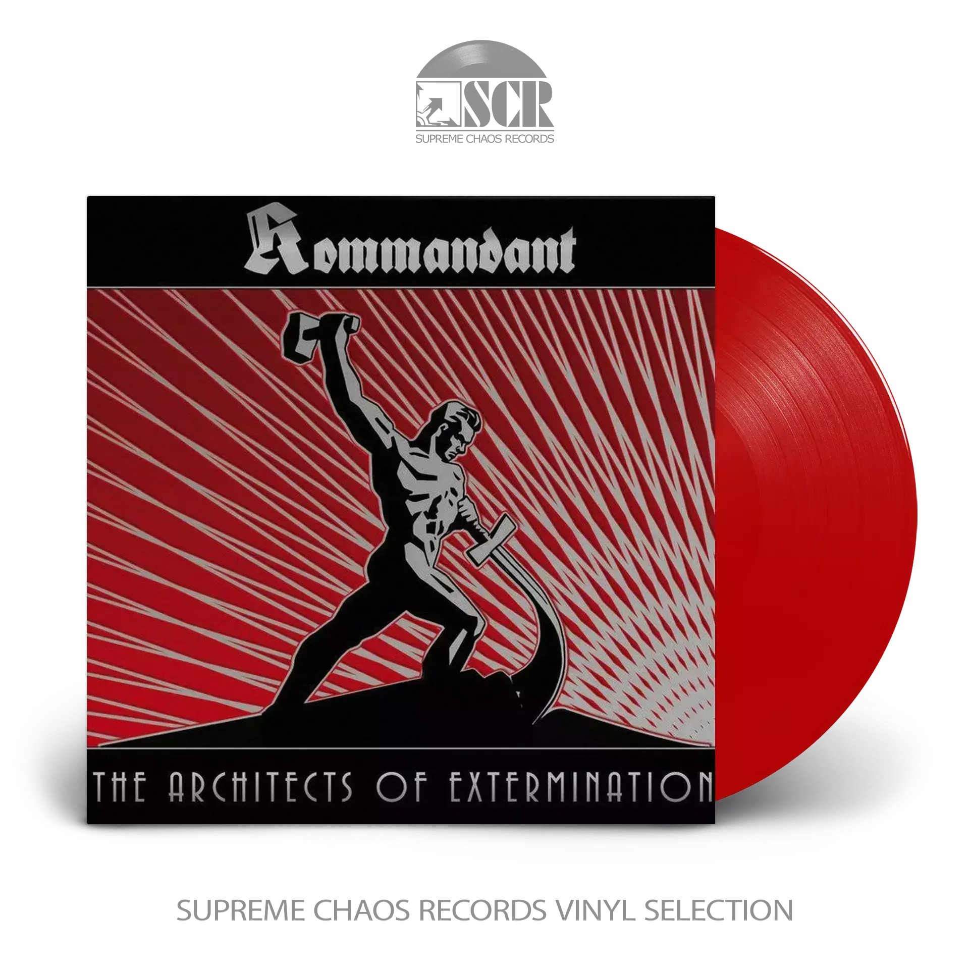 KOMMANDANT - The Architects Of Extermination · RED LP (Black Metal Vinyl)