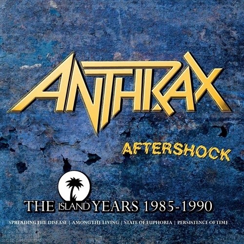 ANTHRAX · Aftershock - The Island Years | 4-CD BOXSET BOXCD ANTHRAX · Aftershock - The Island Years | 4-CD BOXSET BOXCD (Thrash Metal CDs)