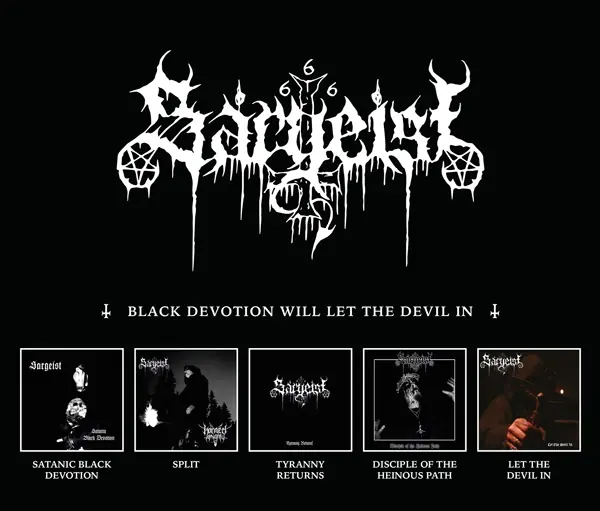 SARGEIST - Black Devotion Will Let The Devil In · 5CD BOXSET SARGEIST - Black Devotion Will Let The Devil In · 5CD BOXSET (Black Metal CDs)