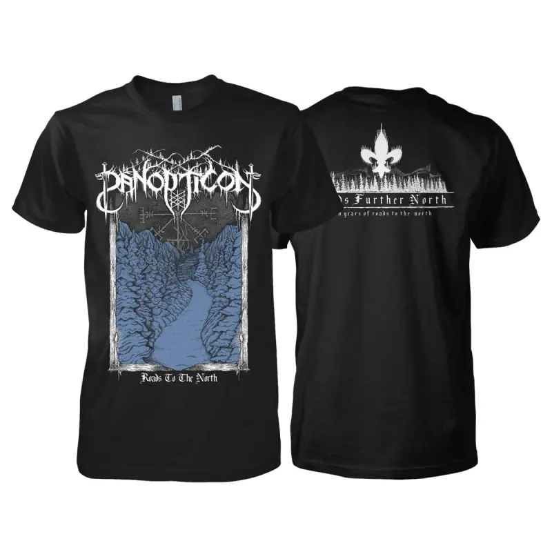 PANOPTICON · Roads Further North | T-SHIRT (Black Metal/Post Metal Clothes)