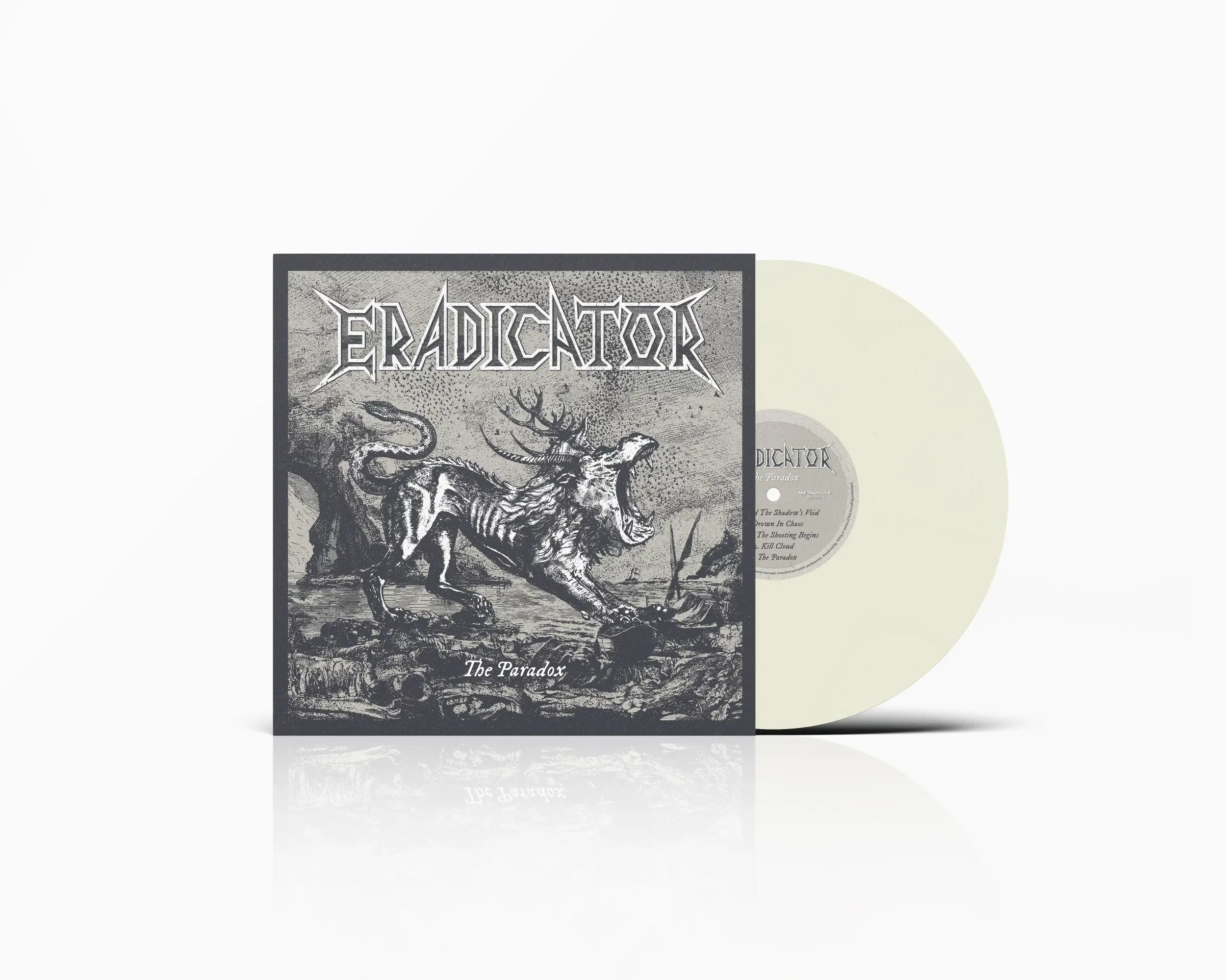 ERADICATOR · The Paradox | CREAM WHITE LP ERADICATOR · The Paradox | CREAM WHITE LP (Thrash Metal Vinyl)