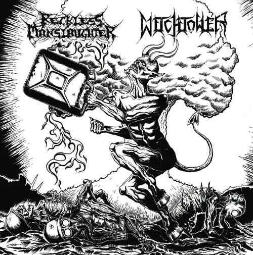 RECKLESS MANSLAUGHTER / WITCHTOWER · Split | 7" EP RECKLESS MANSLAUGHTER / WITCHTOWER · Split | 7" EP (Death Metal/Thrash Metal Vinyl)