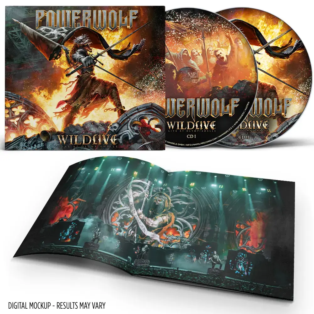 POWERWOLF - Wildlive (Live At Olympiahalle) · DIGIPAK 2CD (Heavy Metal CDs) · Bild 2