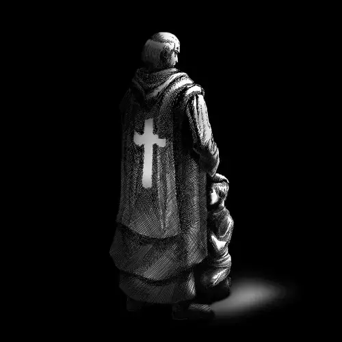 SARKOM · Seen Through the Eyes of a Paedophile Priest | BLACK 7" EP (Black Metal Vinyl) · Bild 1