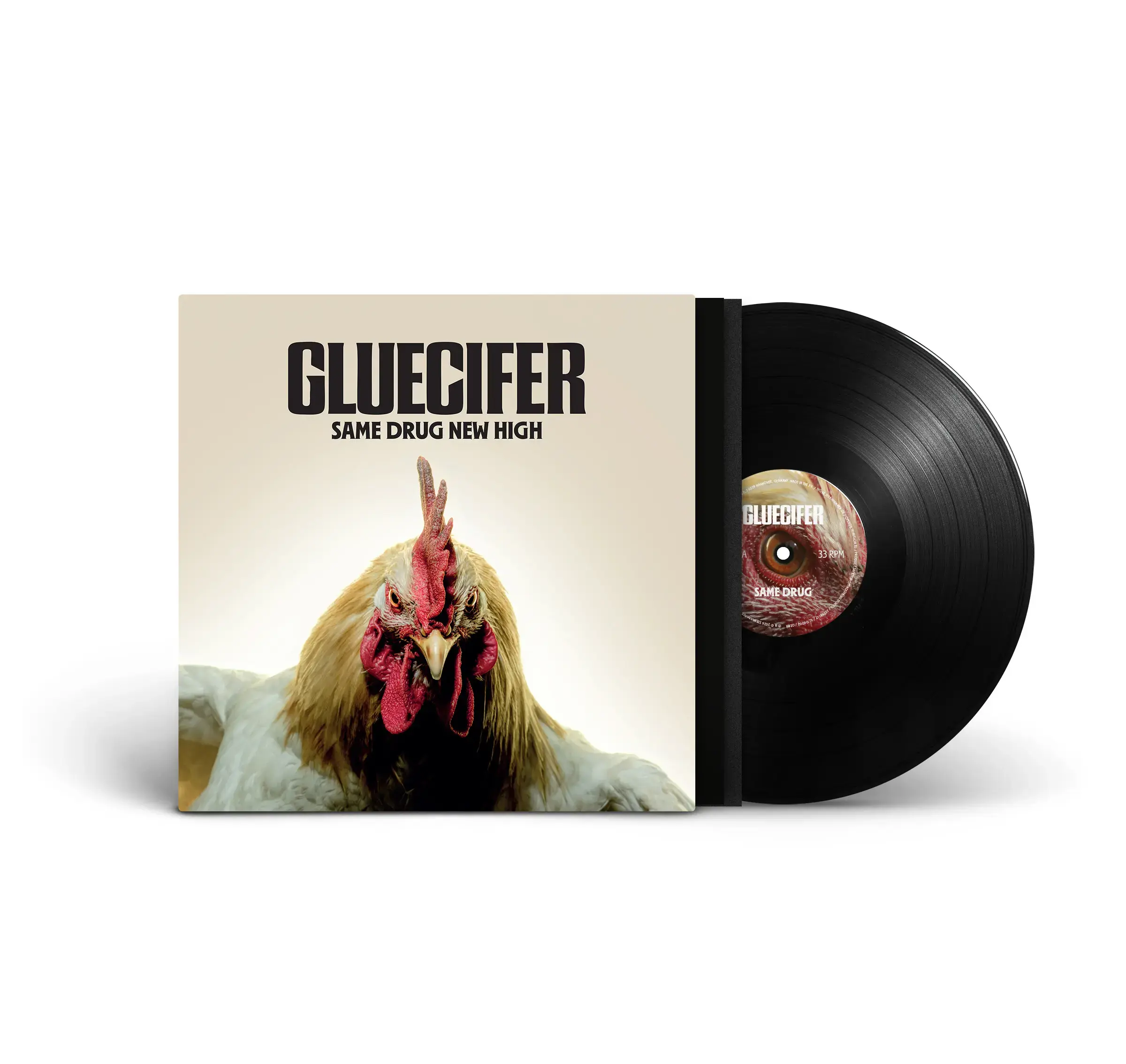 GLUECIFER · Same Drug New High | BLACK LP (Hard Rock Vinyl) · Bild 2