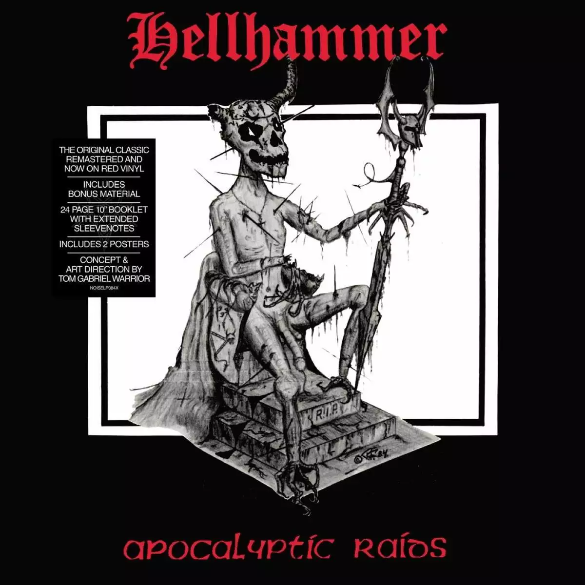 HELLHAMMER - Apocalyptic Raids · RED LP · Bild 1 HELLHAMMER - Apocalyptic Raids · RED LP (Death Metal Vinyl) · Bild 1