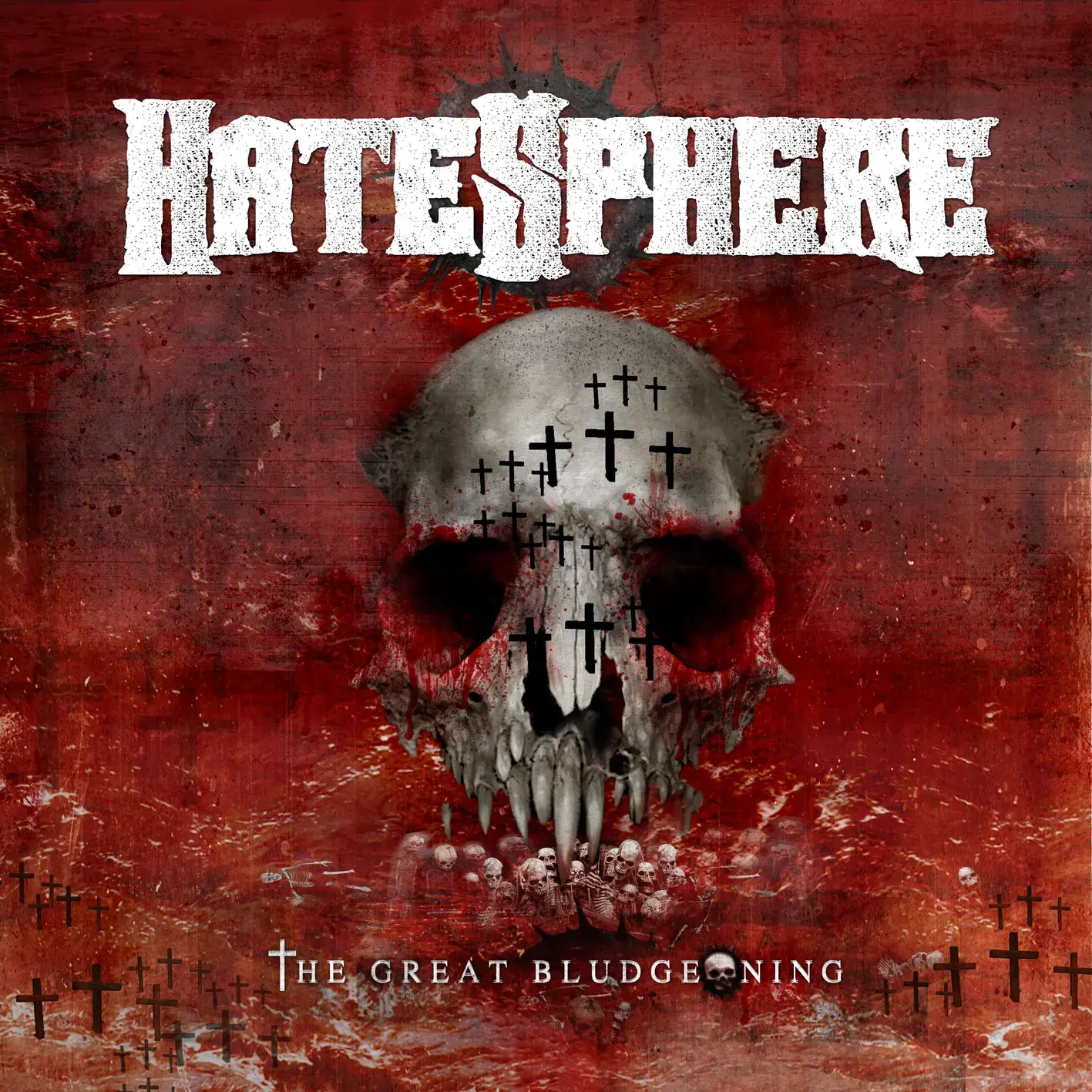 HATESPHERE - The Great Bludgeoning · TRANSPARENT RED LP · Bild 1 HATESPHERE - The Great Bludgeoning · TRANSPARENT RED LP (Thrash Metal Vinyl) · Bild 1