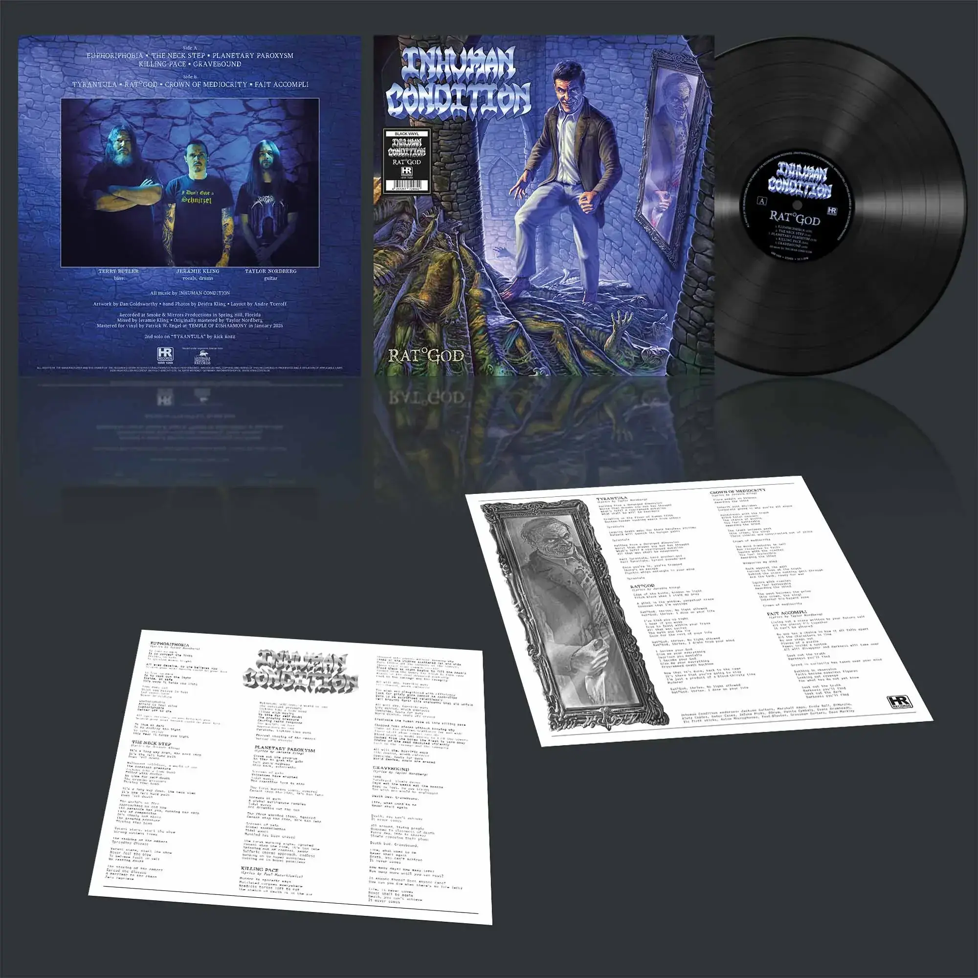INHUMAN CONDITION · Rat God | BLACK LP (Death Metal/Thrash Metal Vinyl) · Bild 2