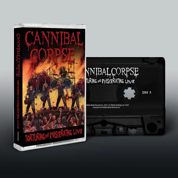 CANNIBAL CORPSE - Torturing And Eviscerating Live · BLACK TAPE CANNIBAL CORPSE - Torturing And Eviscerating Live · BLACK TAPE (Death Metal Tapes)