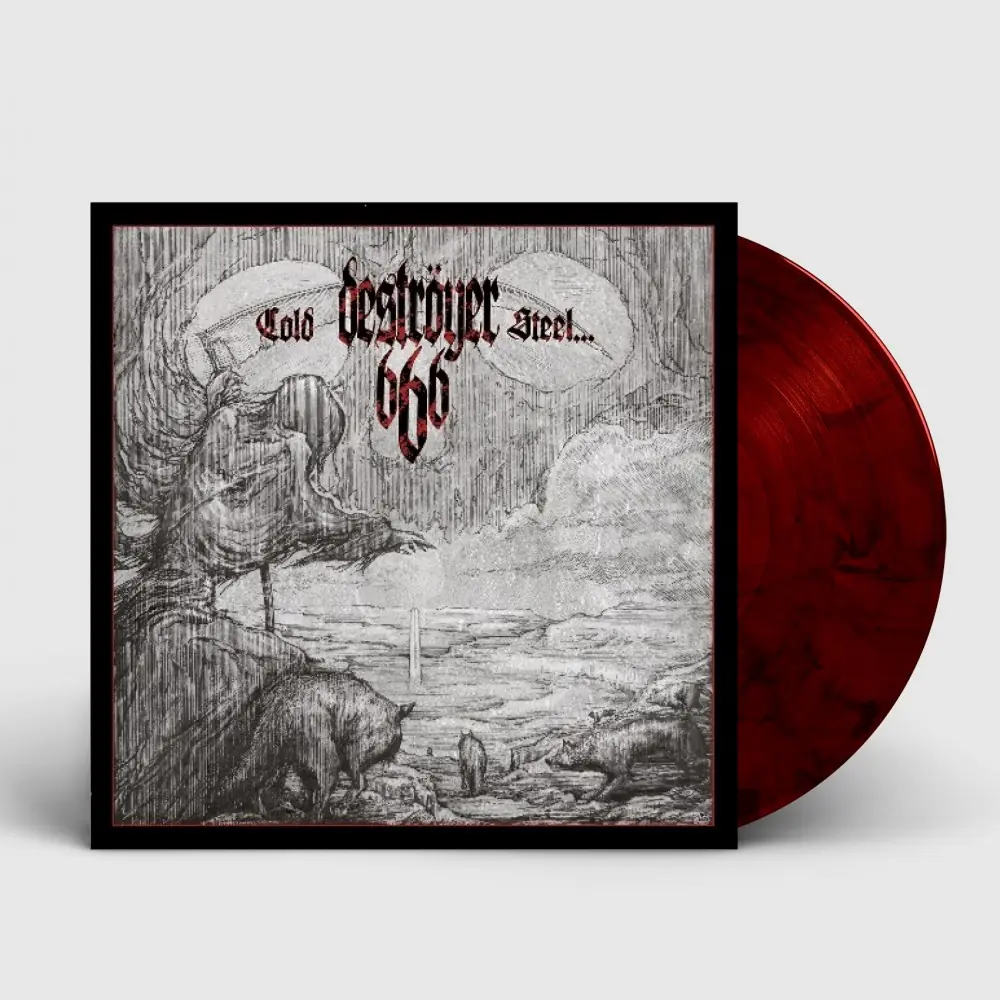 DESTRÖYER 666 · Cold Steel For An Iron Age | RED/BLACK LP DESTRÖYER 666 · Cold Steel For An Iron Age | RED/BLACK LP (Black Metal Vinyl)