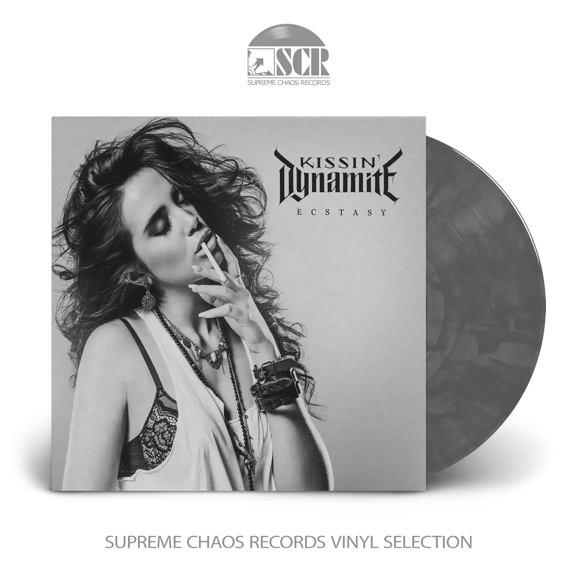 KISSIN' DYNAMITE · Ecstasy | GREY MARBLED LP KISSIN' DYNAMITE · Ecstasy | GREY MARBLED LP (Hard Rock Vinyl)
