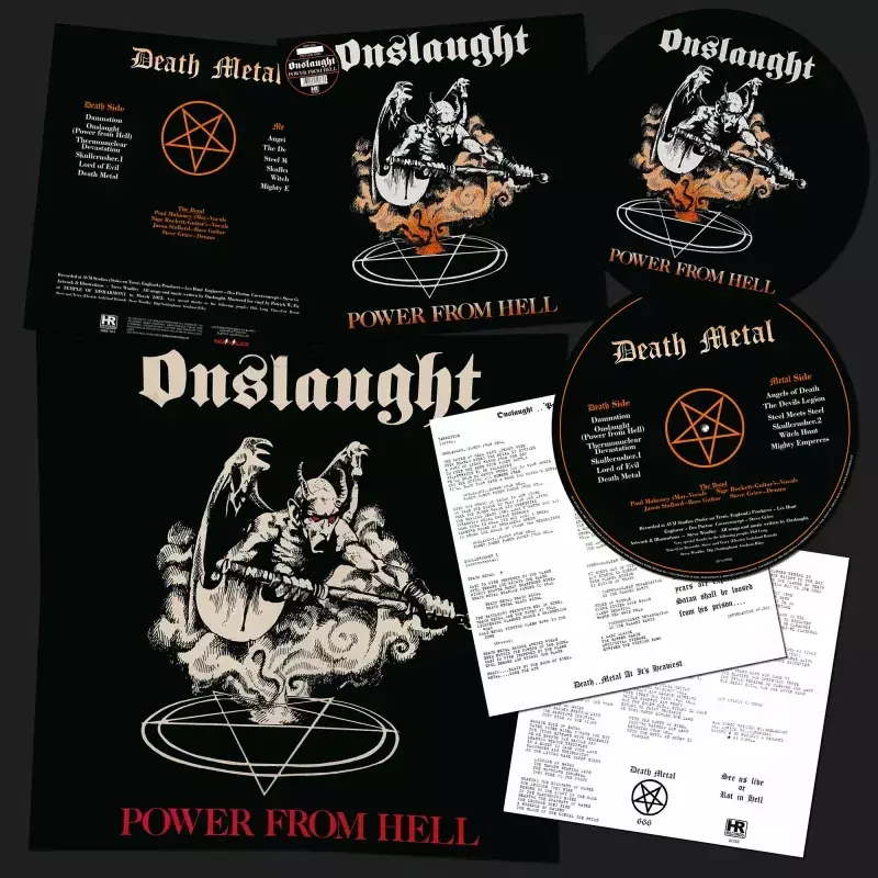 ONSLAUGHT · Power From Hell | PICTURE LP ONSLAUGHT · Power From Hell | PICTURE LP (Thrash Metal Vinyl)