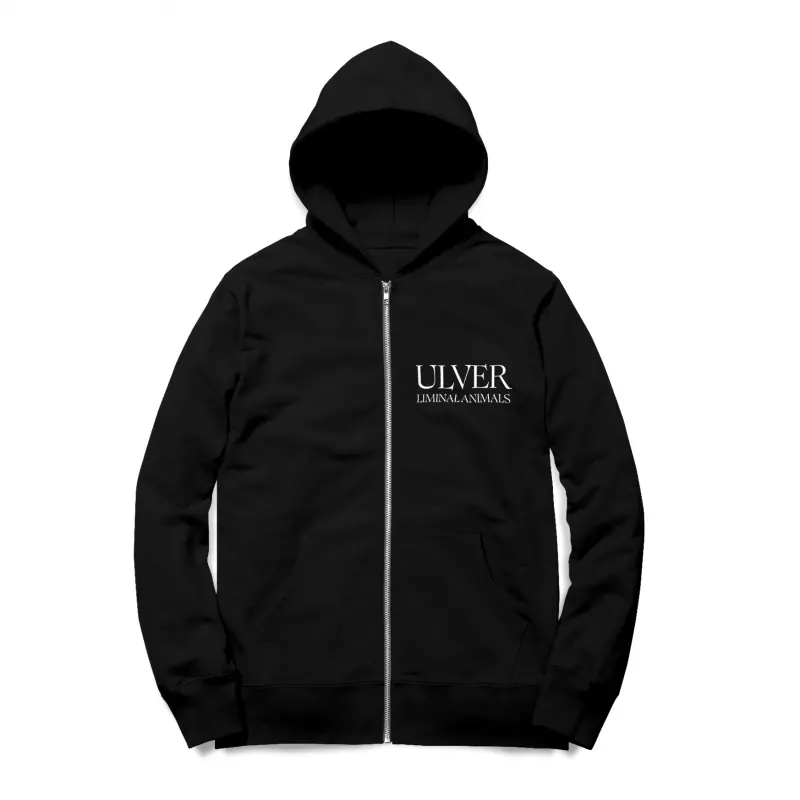 ULVER · Liminal Animals Zipper Black | ZIP HOODIE (Ambient Clothes)