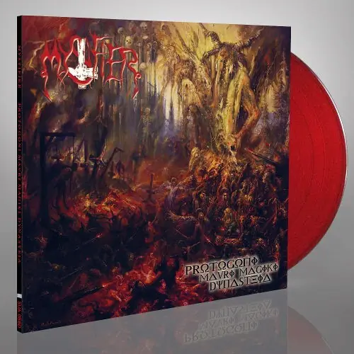 MYSTIFIER - Protogoni Mavri Magiki Dynasteia · RED LP MYSTIFIER - Protogoni Mavri Magiki Dynasteia · RED LP (Black Metal Vinyl)