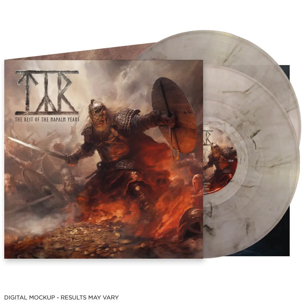 TYR - The Best Of The Napalm Years · SILVER/BLACK MARBLED 2LP TYR - The Best Of The Napalm Years · SILVER/BLACK MARBLED 2LP (Viking Metal Vinyl)