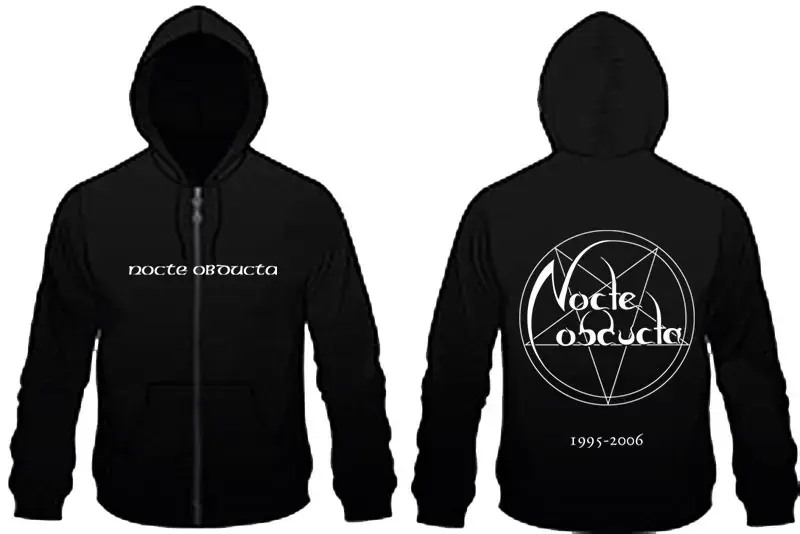 NOCTE OBDUCTA - Abschied · HOODED ZIPPER (Black Metal Clothes)