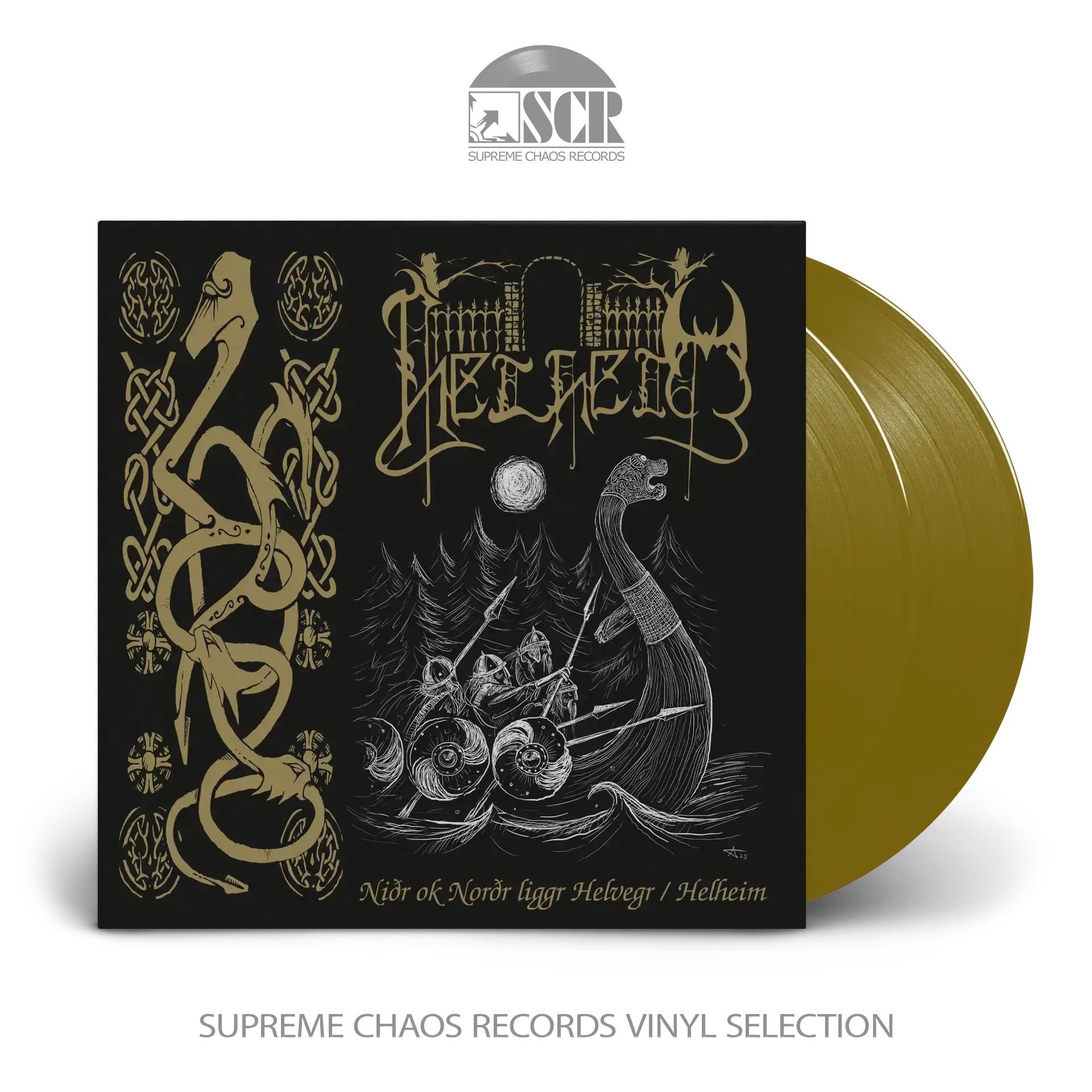 HELHEIM · Niðr Ok Norðr Liggr Helvegr / Helheim | GOLD 2LP (Black Metal/Viking Metal Vinyl)