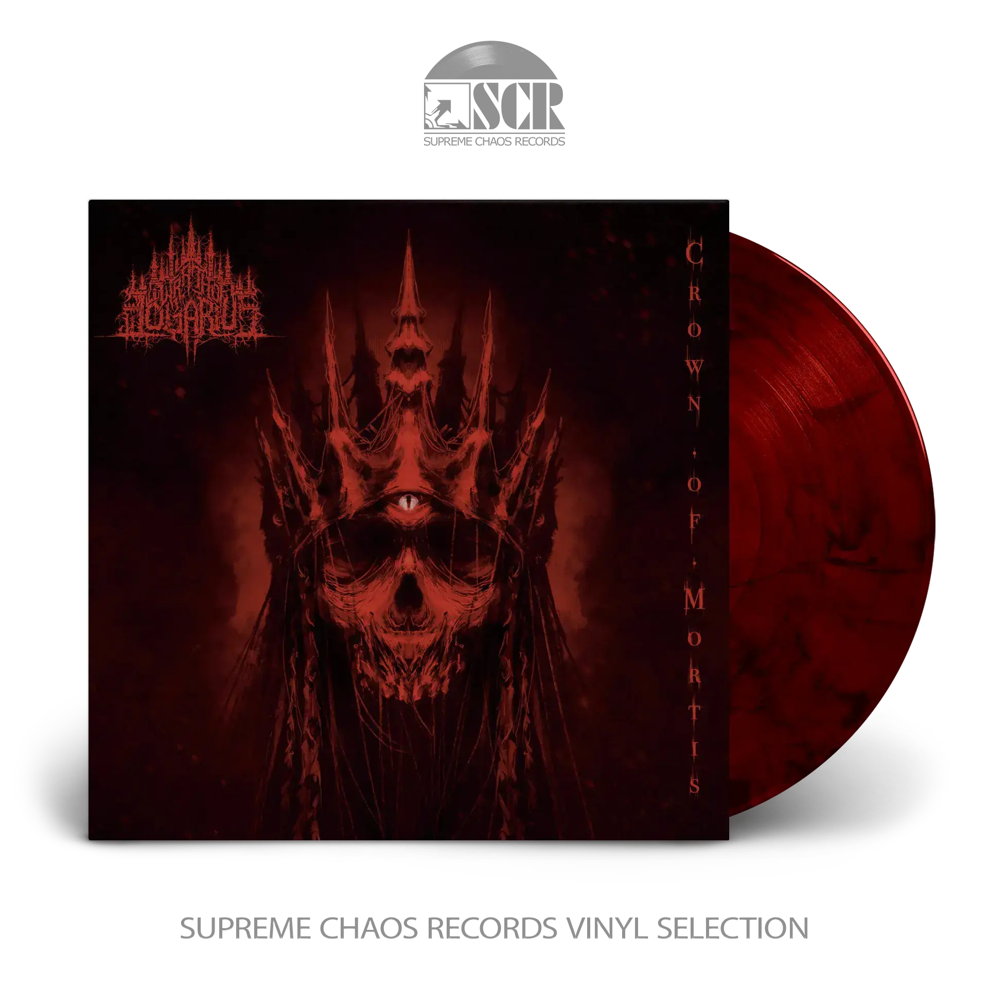 WRATH OF LOGARIUS - Crown Of Mortis · RED/BLACK LP (Black Metal Vinyl)