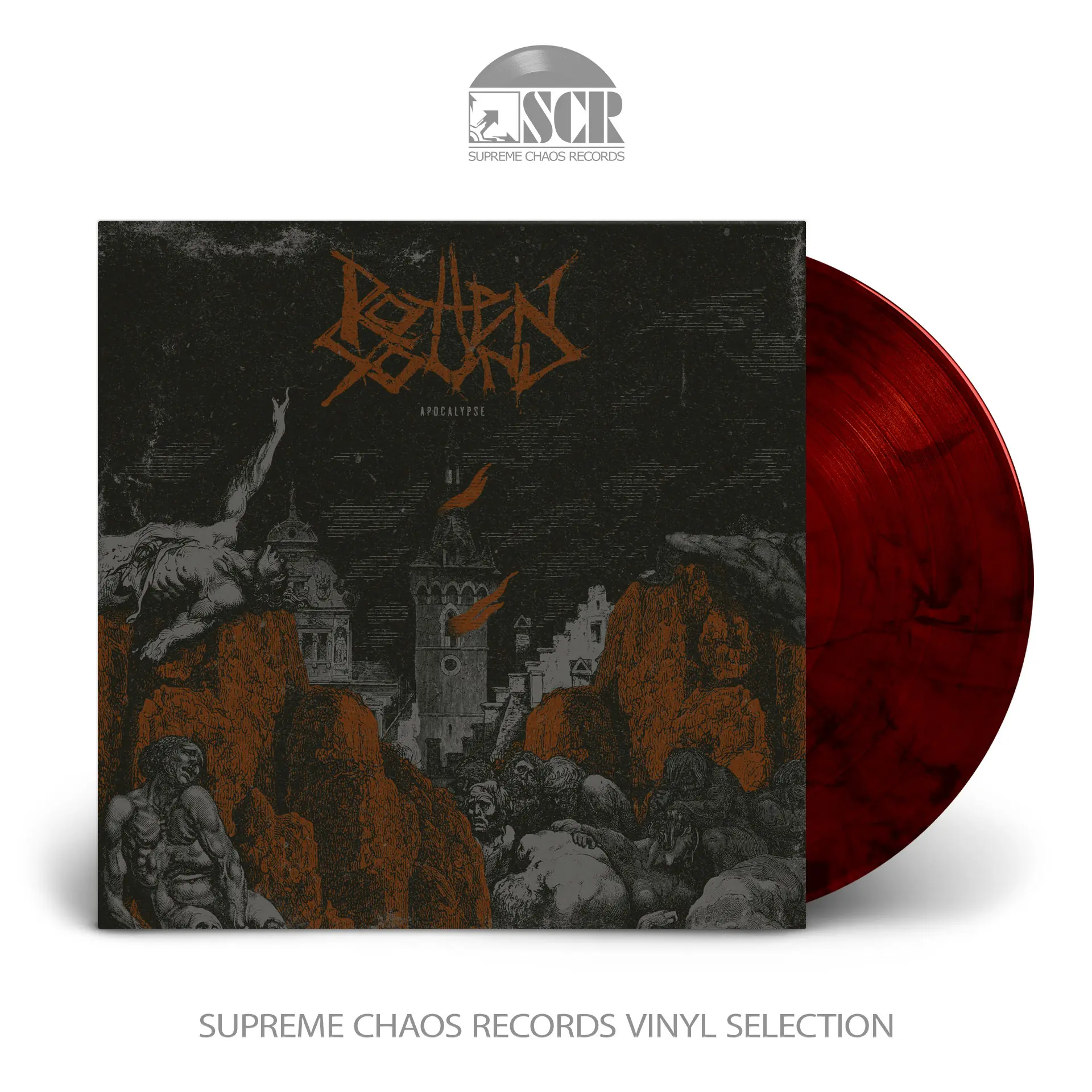 ROTTEN SOUND - Apocalypse · RED/BLACK MARBLED LP ROTTEN SOUND - Apocalypse · RED/BLACK MARBLED LP (Grindcore/Death Metal Vinyl)